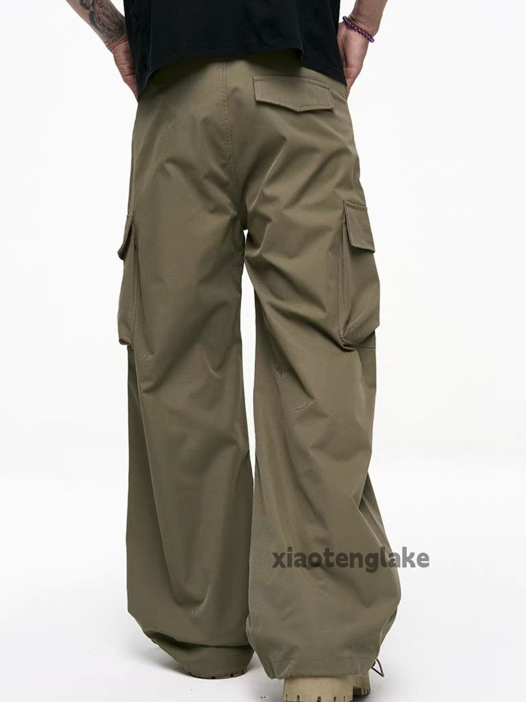Designer Utility skate hiphop loose baggy outdoor pleated pants Size US 32 / EU 48 - 6 Thumbnail
