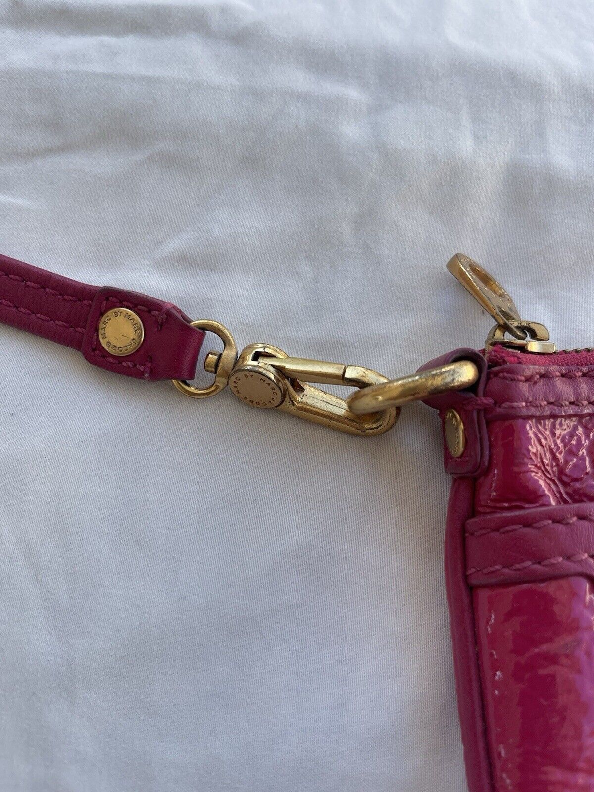 Marc Jacobs Marc By Marc Jacobs Totally Turnlock Pink 100% Leather Bag Size ONE SIZE - 6 Thumbnail