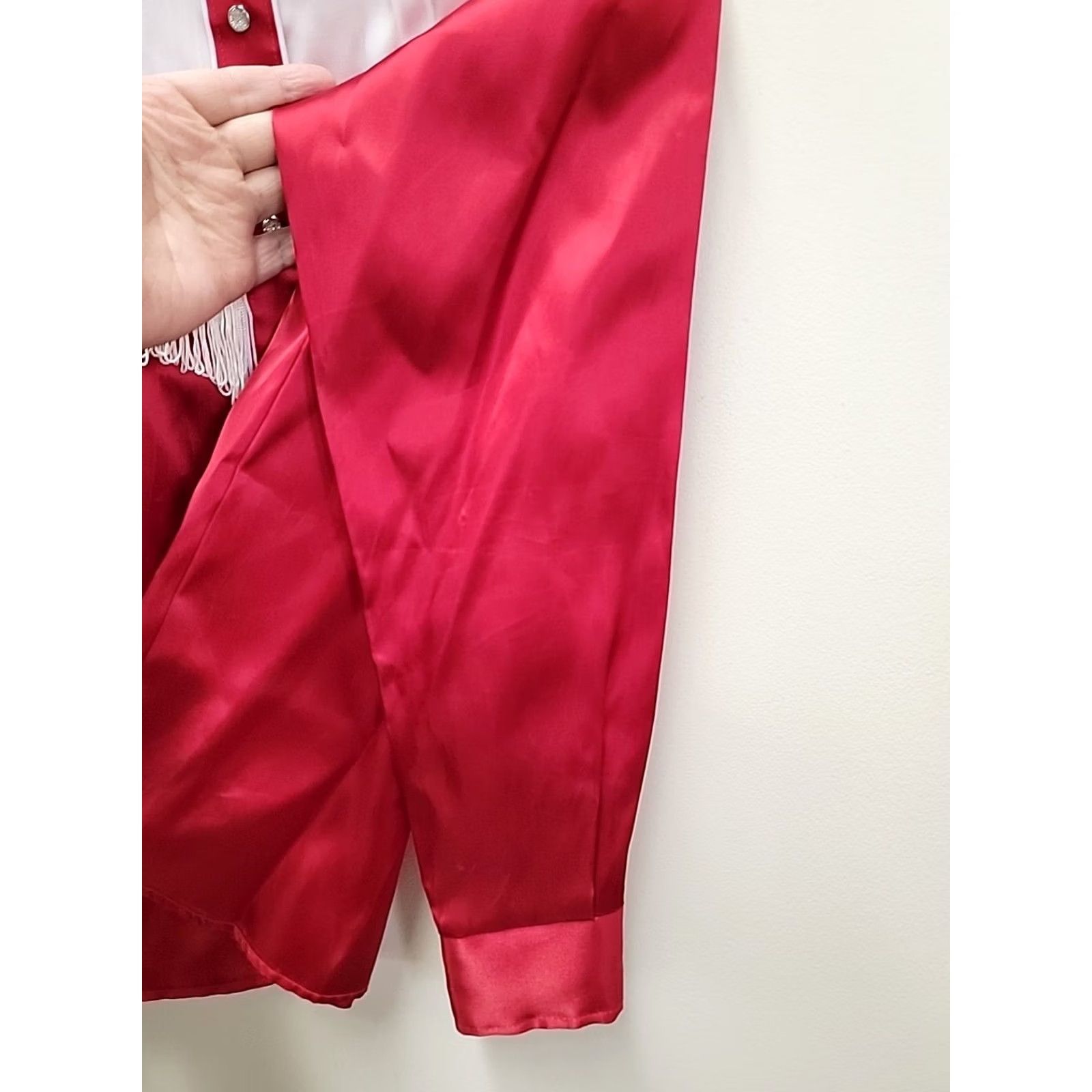 Vintage VINTAGE Caravan Western Apparel Shirt Red Fringe Women's Sz 12 Size XL / US 12-14 / IT 48-50 - 6 Thumbnail