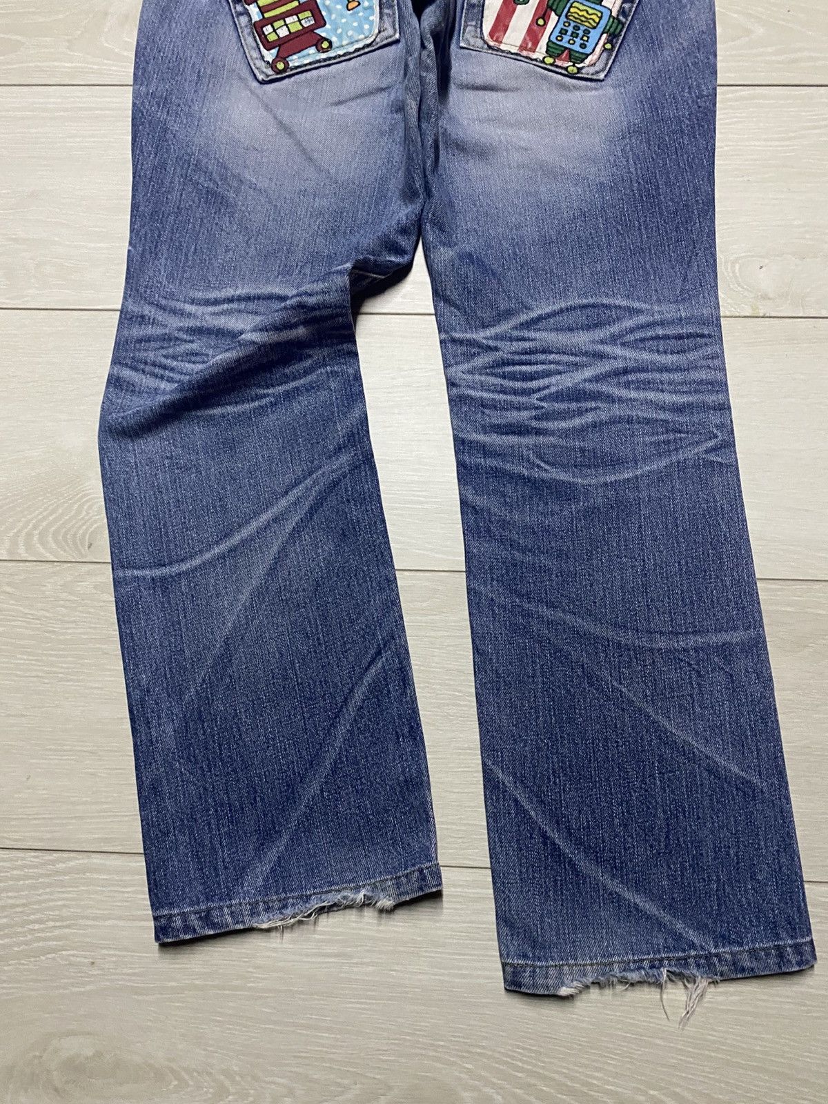 Japanese Brand Vintage Japanese Brand Lolita Embroidery Robot Spike Jeans Size US 31 - 6 Thumbnail