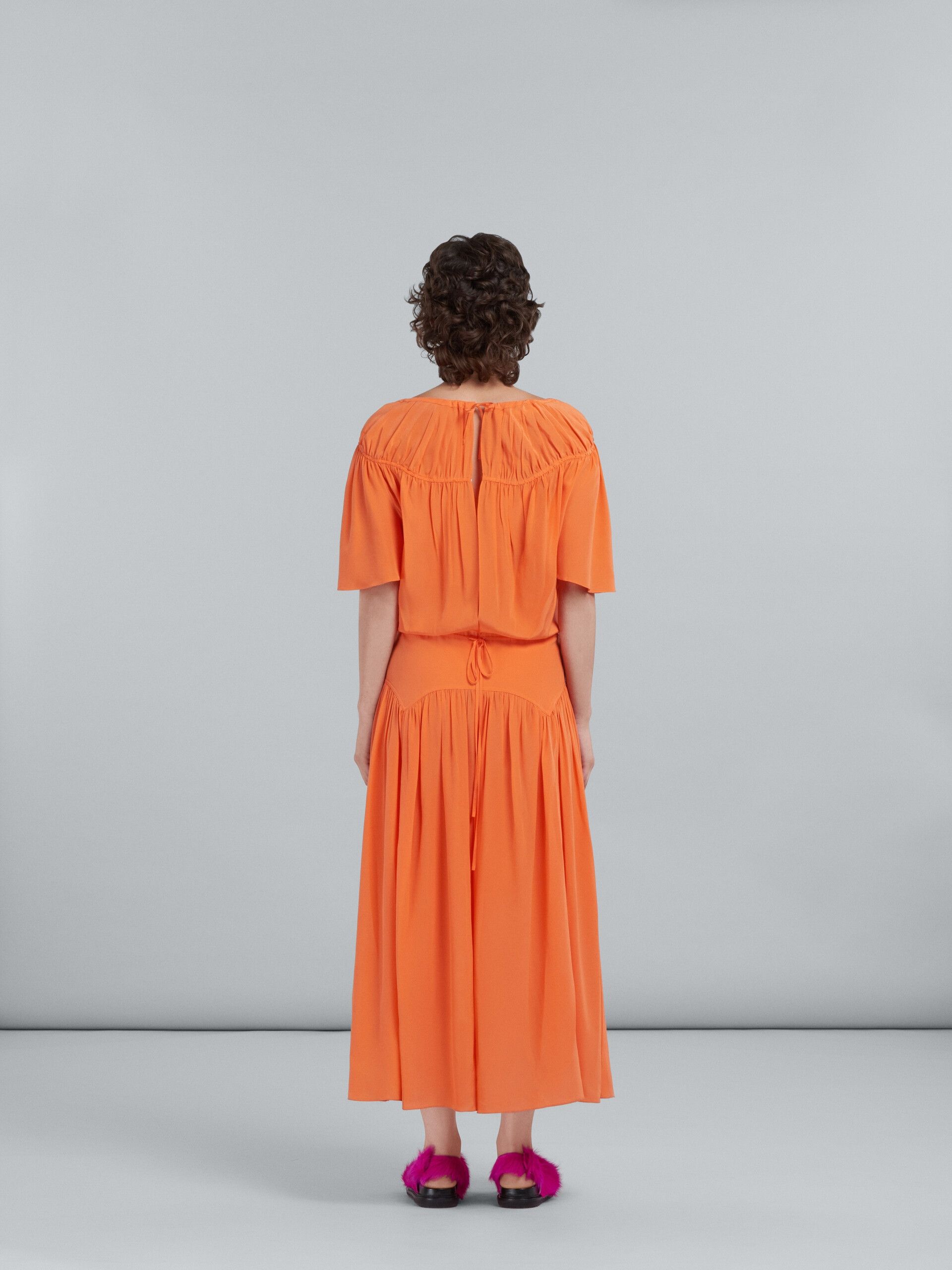 Marni o1y1025 Maxi Dress in Orange Size XS / US 0-2 / IT 36-38 - 5 Thumbnail
