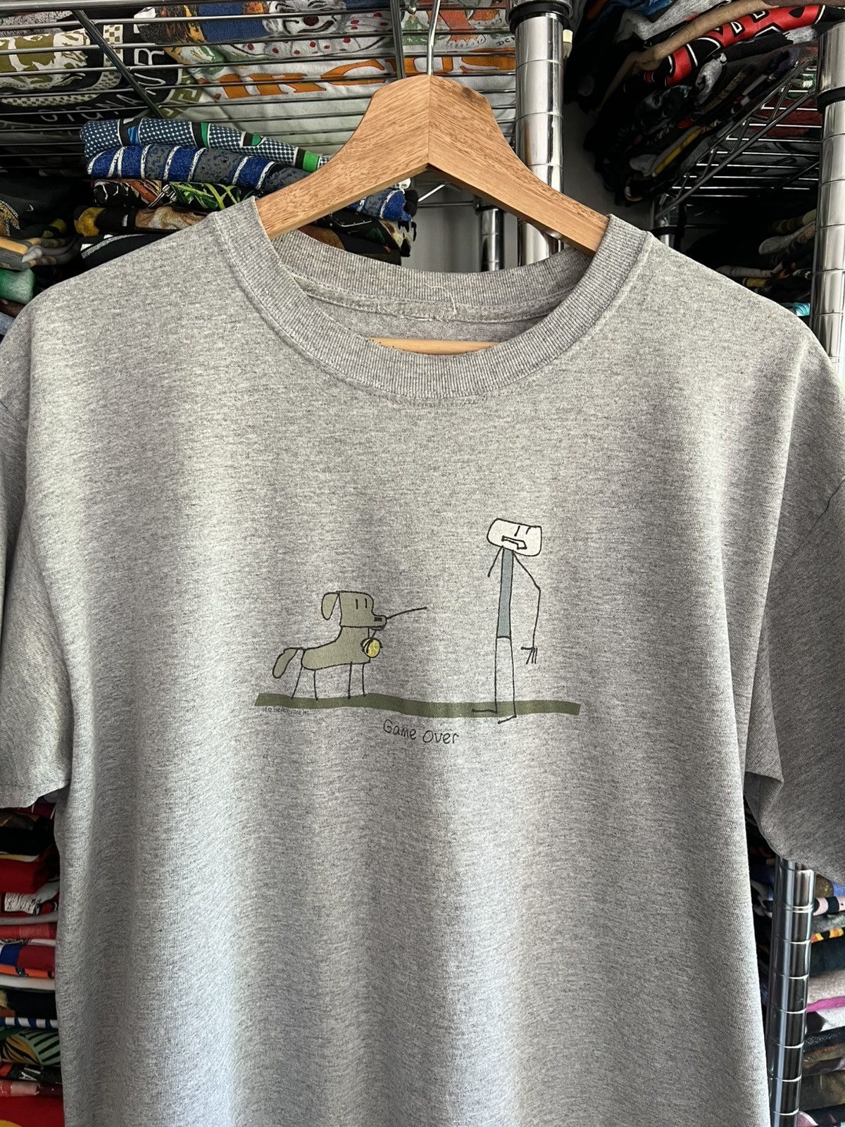 Arts & Science 2000s Game Over Be As You Are Dog Random Tee Size US XL / EU 56 / 4 - 1 Thumbnail