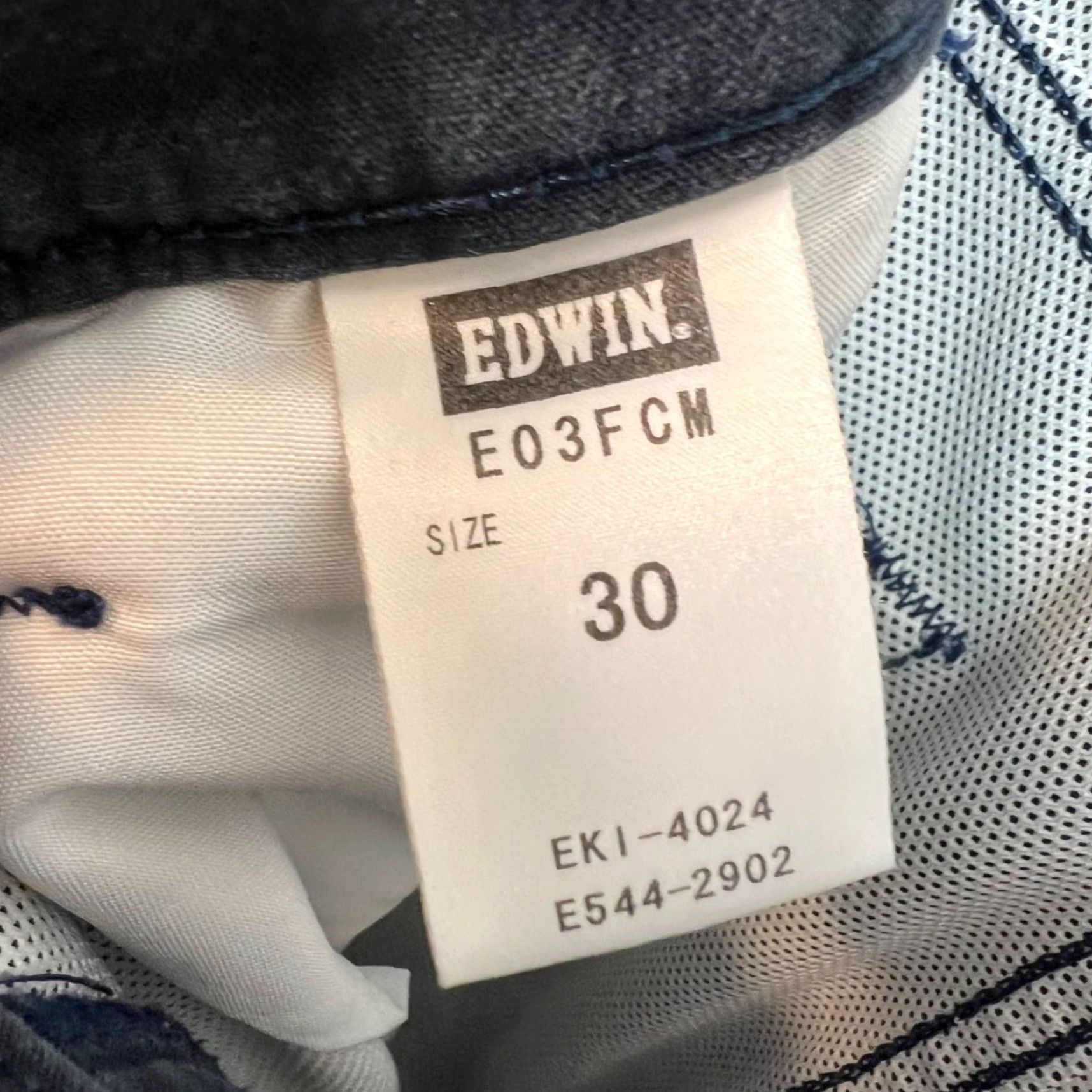 Edwin Edwin Jeans Mens 30 Dark Blue Tapered Denim 5-Pocket Regular Inseam 24 Japan Made Size US 30 / EU 46 - 4 Thumbnail
