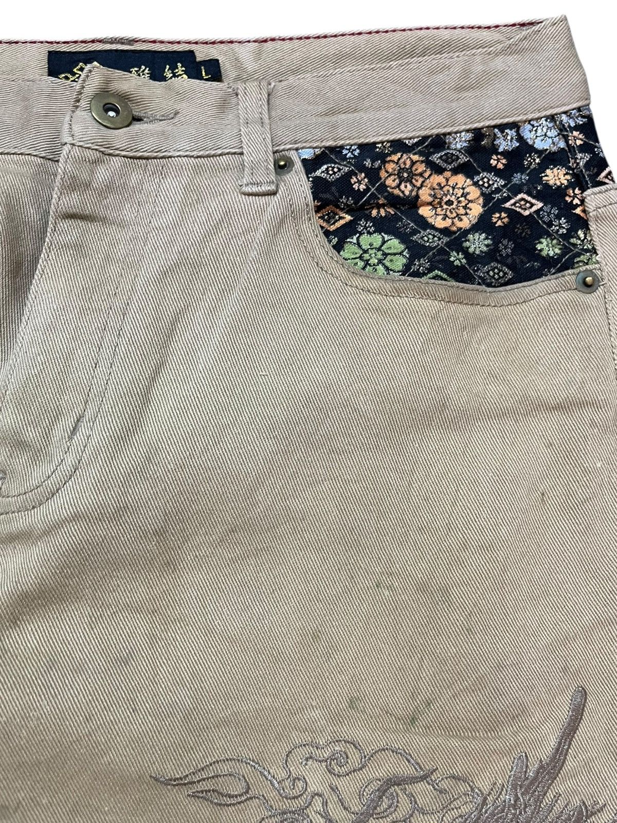 Yasuyuki Ishii Vintage Japanese Brand Dragon Embroidery Sukajan Style Denim Size US 31 - 5 Thumbnail
