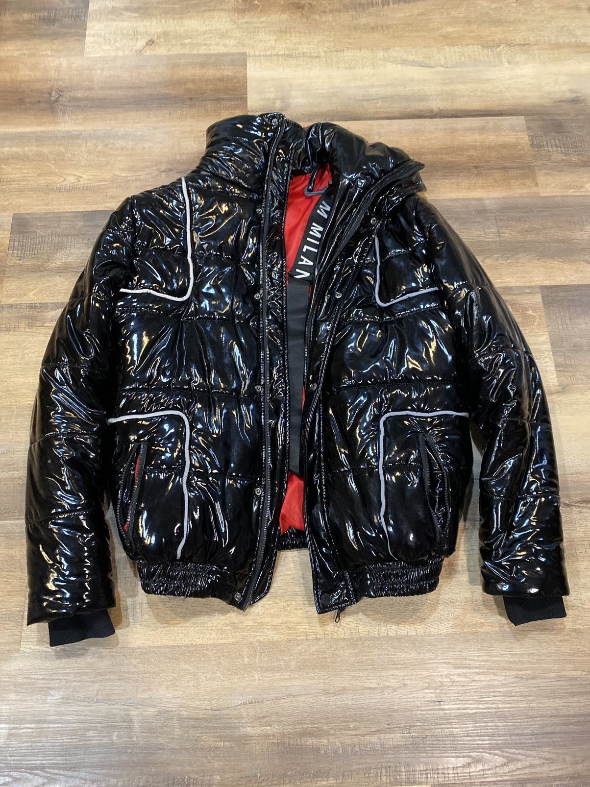 image of Milano Uomo Milano Di Rouge Elliot Coat in Black, Men's (Size Medium)