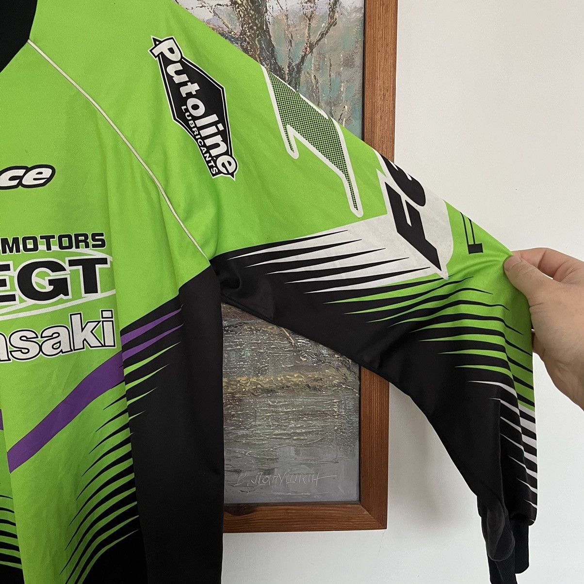 Hypebeast × Vintage Grail Kawasaki Monster Energy Asap Rocky Style Moto Jersey Size US XL / EU 56 / 4 - 9 Thumbnail