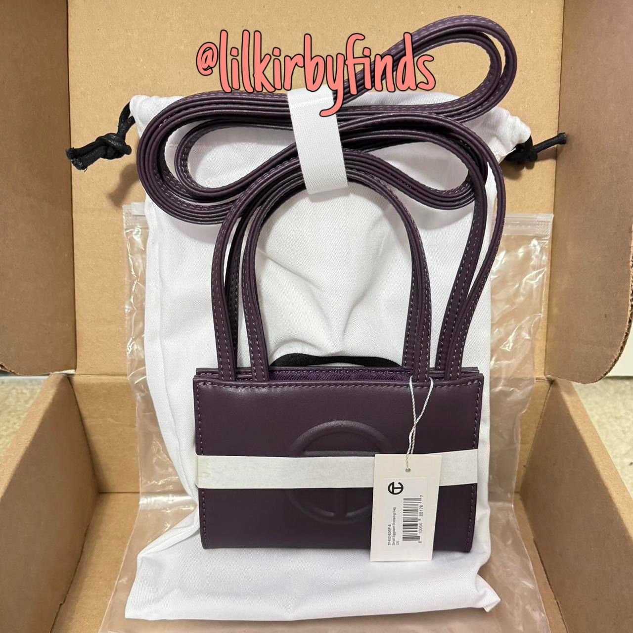 BRAND NEW Small Eggplant Purple Telfar Shopping Bag