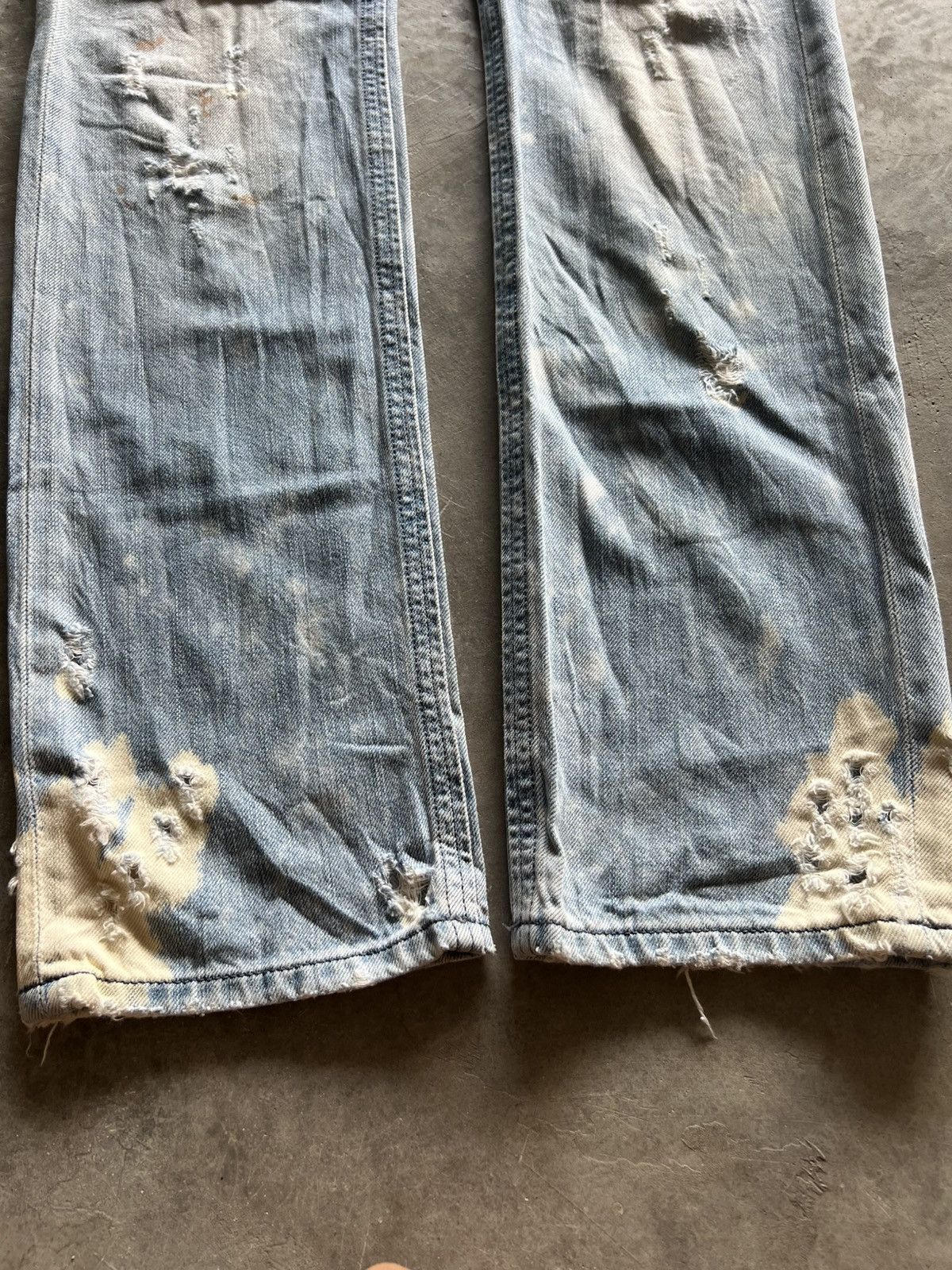 Diesel distressed diesel industry denim splatter bleach sick washed Size US 33 - 15 Thumbnail