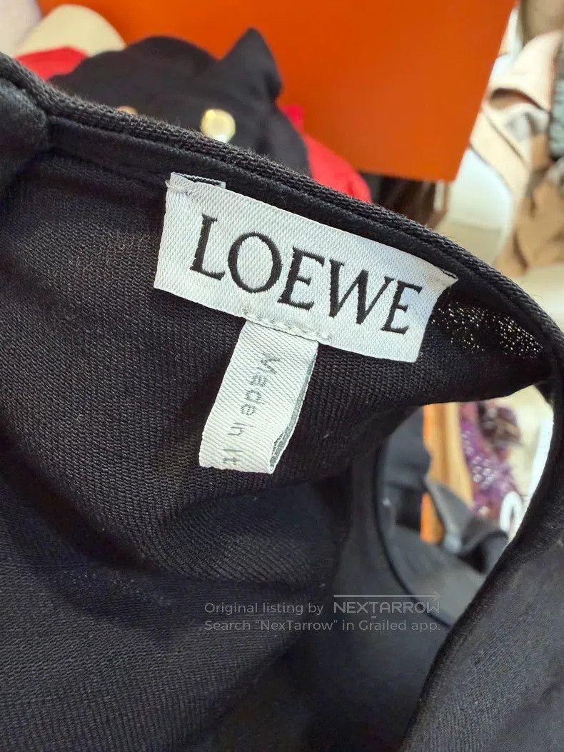 Loewe Loewe Black Linen Dress Size XS / US 0-2 / IT 36-38 - 3 Thumbnail