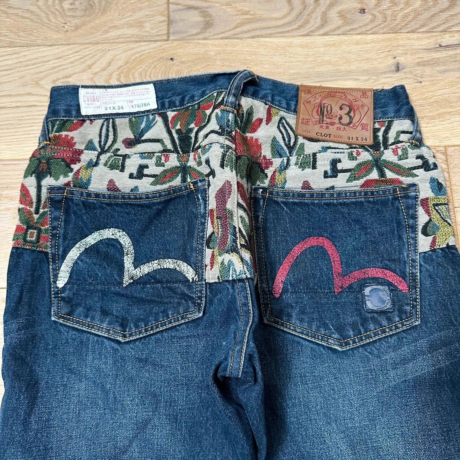 Evisu Jeans Evisu x Clot Seagull Embroidery vintage Size US 31 - 3 Thumbnail