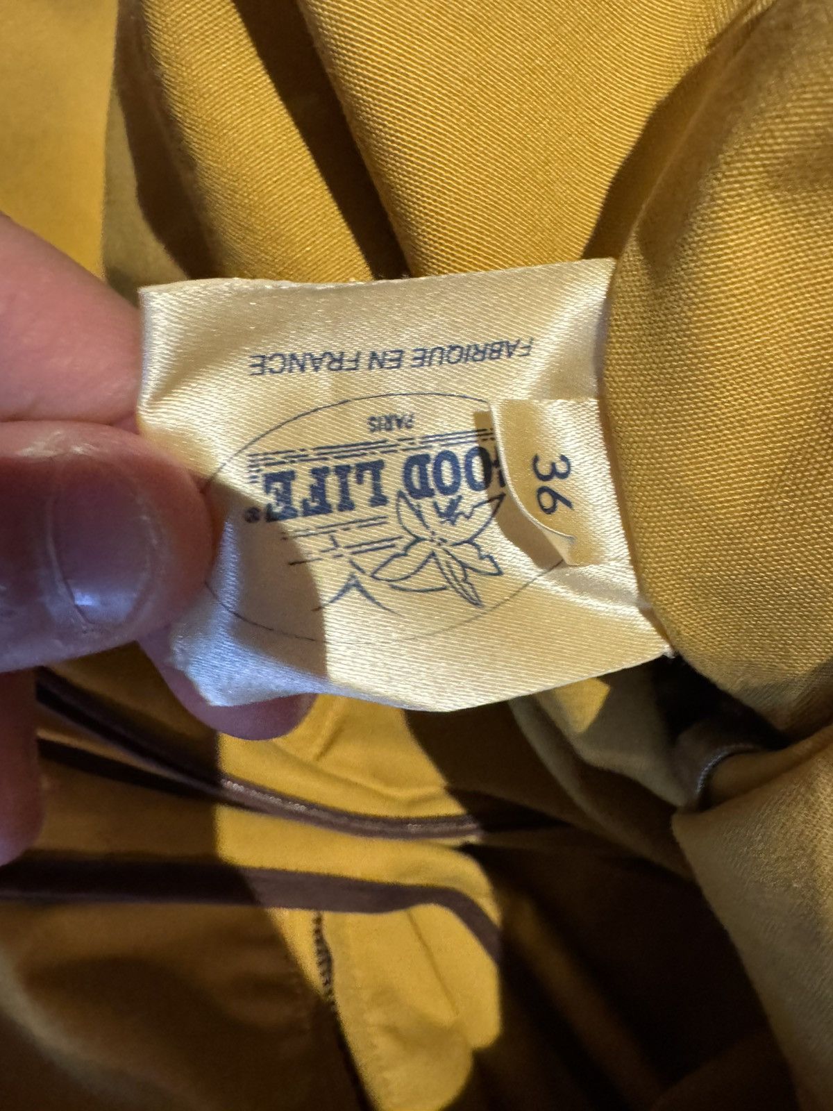 Other Good Life Paris Yellow Raincoat / Car Coat – 36 (Fits M-L) Size US M / EU 48-50 / 2 - 4 Thumbnail