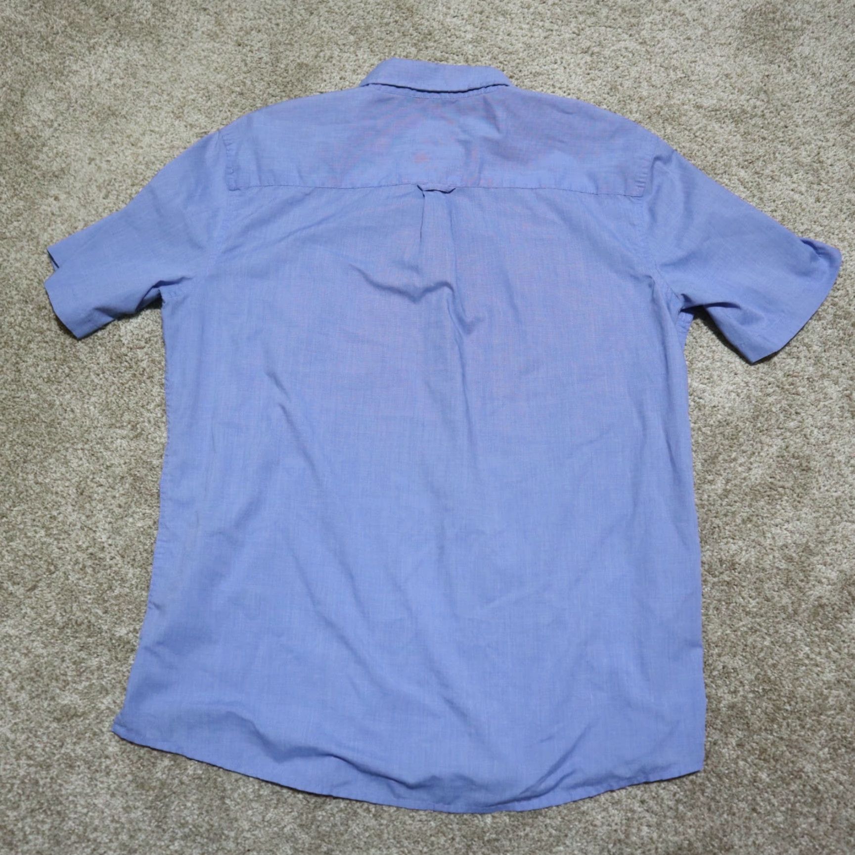 Born Saddlebred Shirt Blue Button Down Long Sleeve Mens L Large Color Light Blue Regular Cotton Button-Up Shirt Mens Size US L / EU 52-54 / 3 - 8 Thumbnail