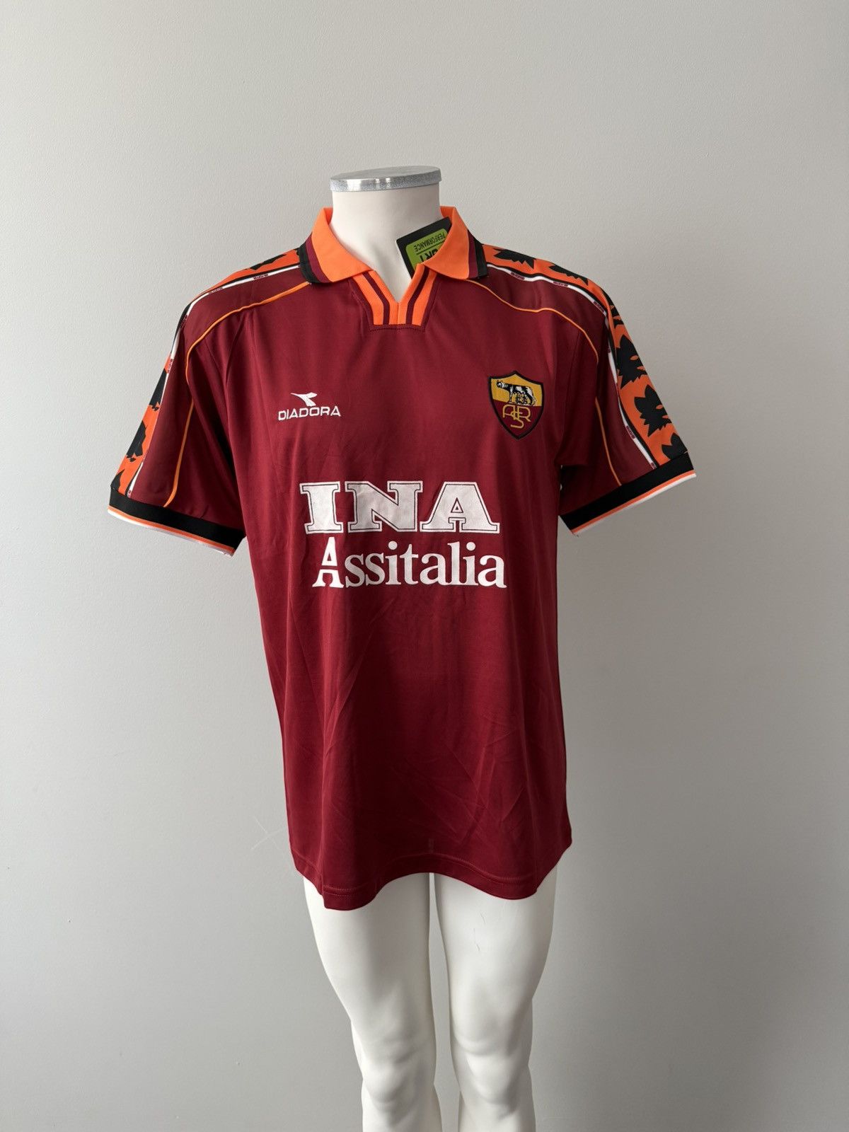 1999-2000 AS Roma Diadora Home Shirt #8 Hidetoshi Nakata