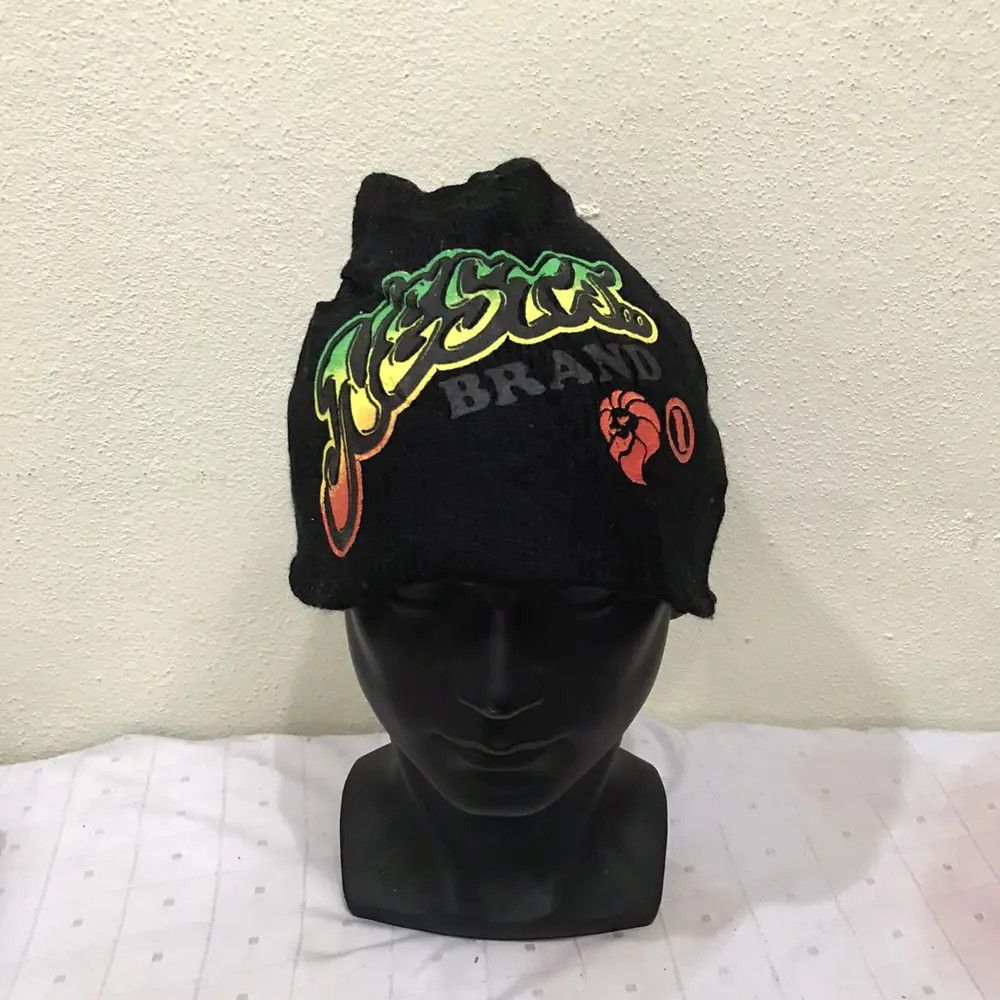Vintage Nesta Brand Overprint Beanie Hat Size ONE SIZE - 3 Thumbnail