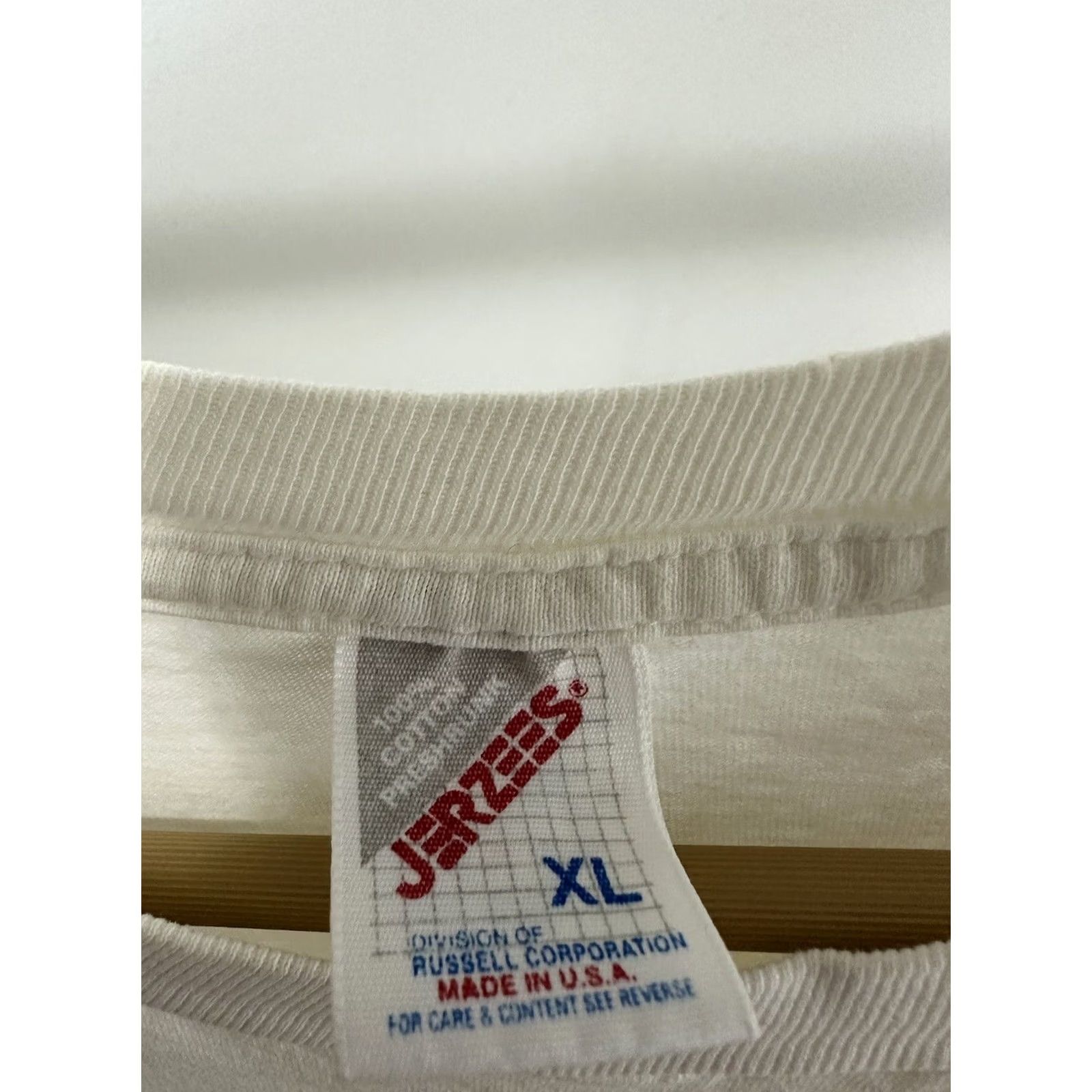Jerzees VTG Jesus Christian Dying Cross Son Is Lifted T-Shirt XL Men White Jerzees Shirt Size US XL / EU 56 / 4 - 3 Thumbnail