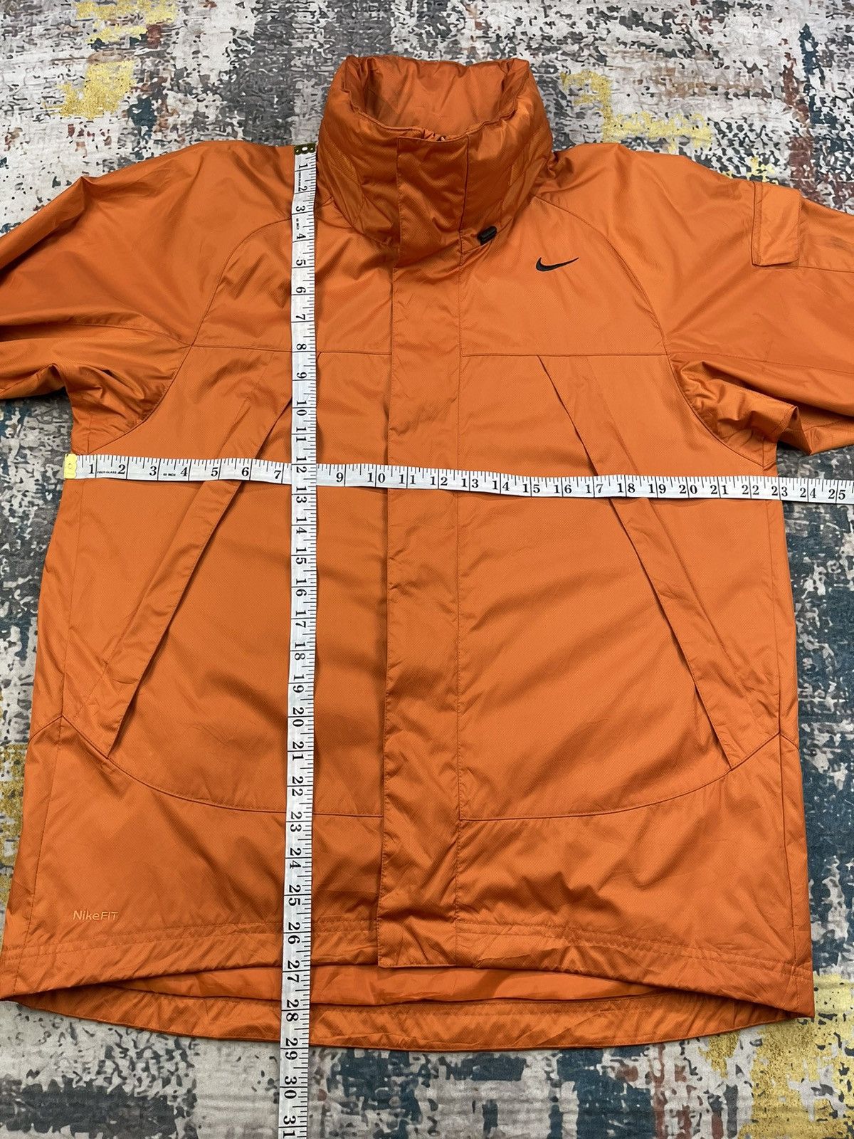 Nike Y2k Vintage Nike FIT Storm Swoosh Orange Winbreakers Size US L / EU 52-54 / 3 - 8 Thumbnail