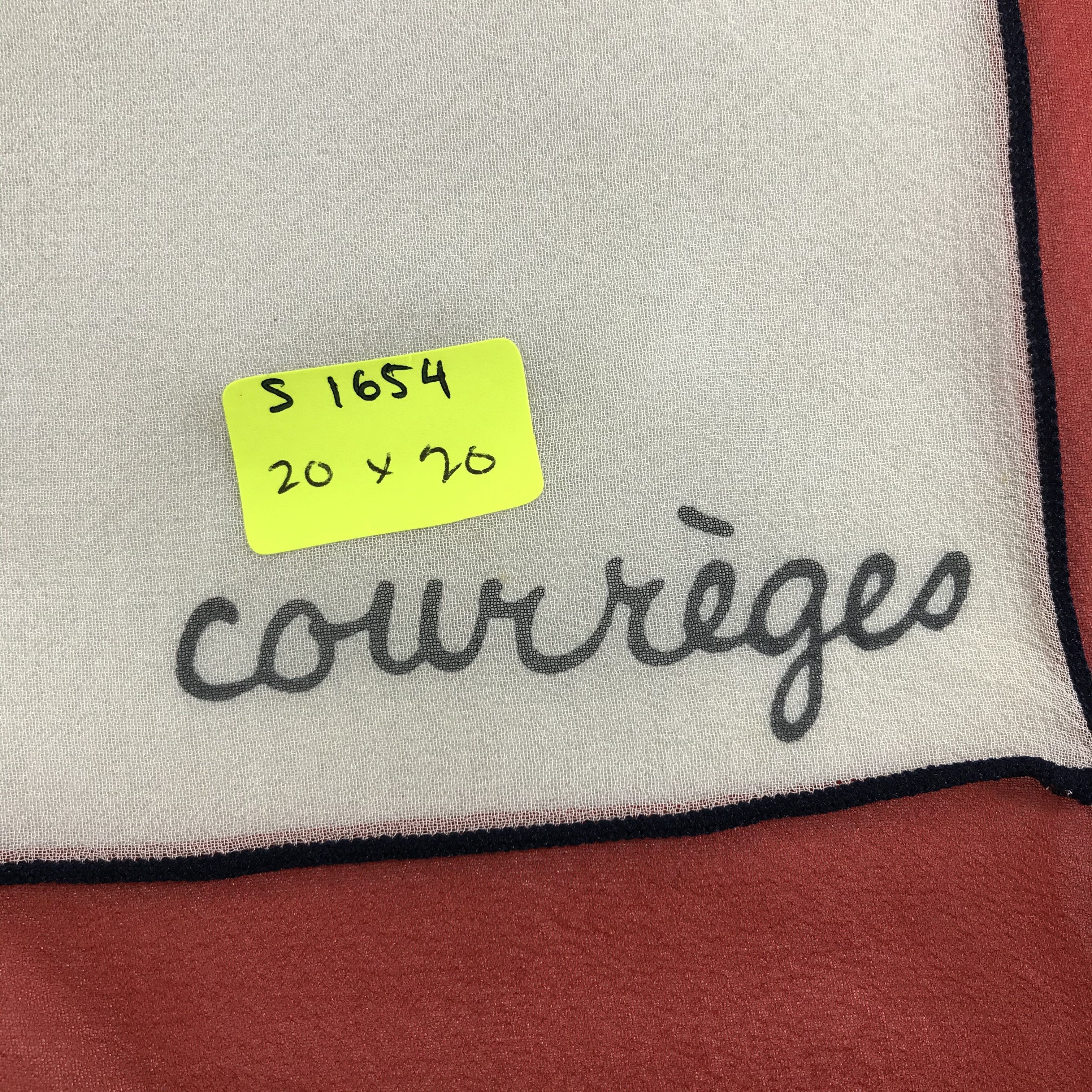 Courreges × Vintage Courreges Bandana / Handkerchief / Neckerchief - S1654 Size ONE SIZE - 6 Thumbnail