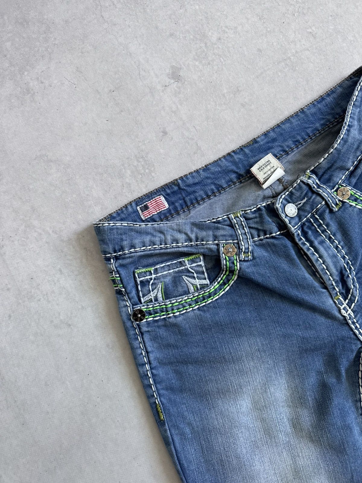 True Religion Vintage True Religion U.S.A Y2K Denim Slim Unisex Shorts Size US 31 - 8 Thumbnail