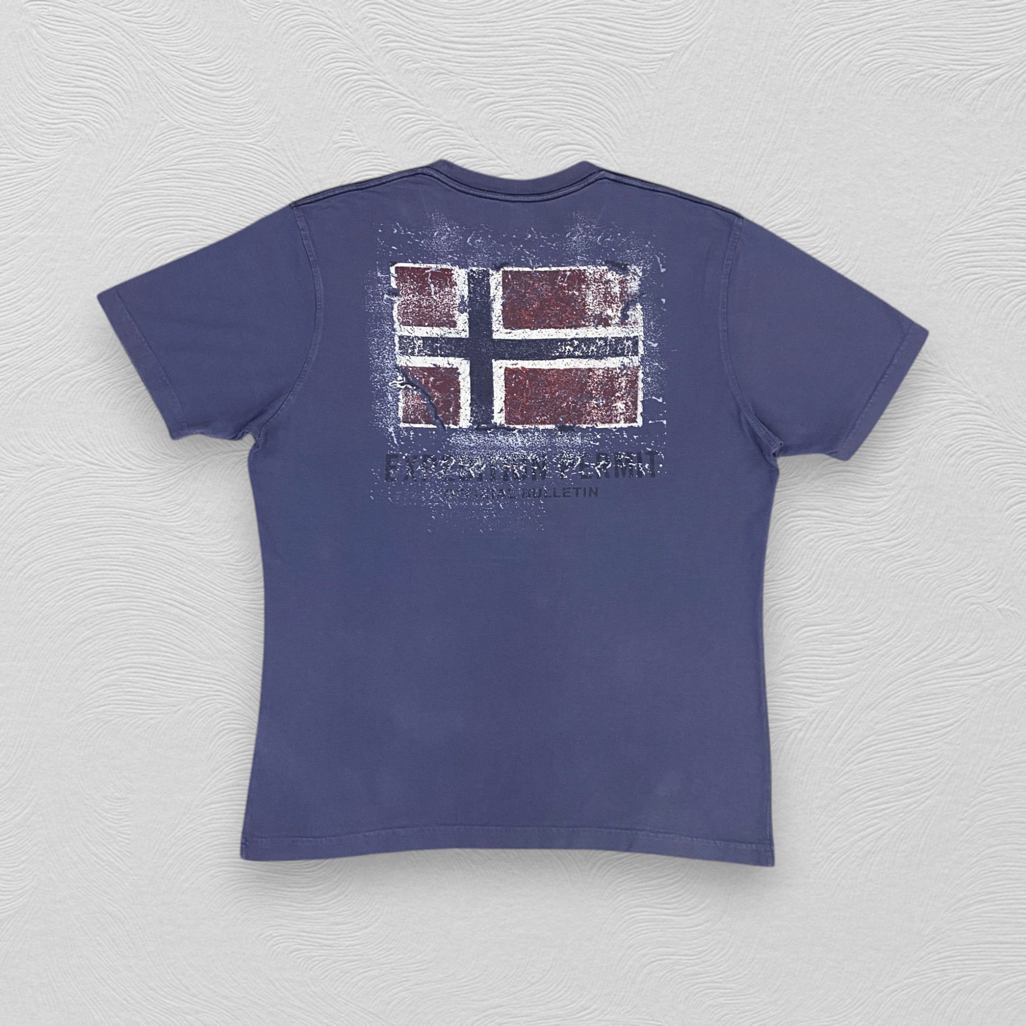 Napapijri Vintage Napapijri Expedition Permit TShirt - J005 Size US M / EU 48-50 / 2 - 2 Thumbnail