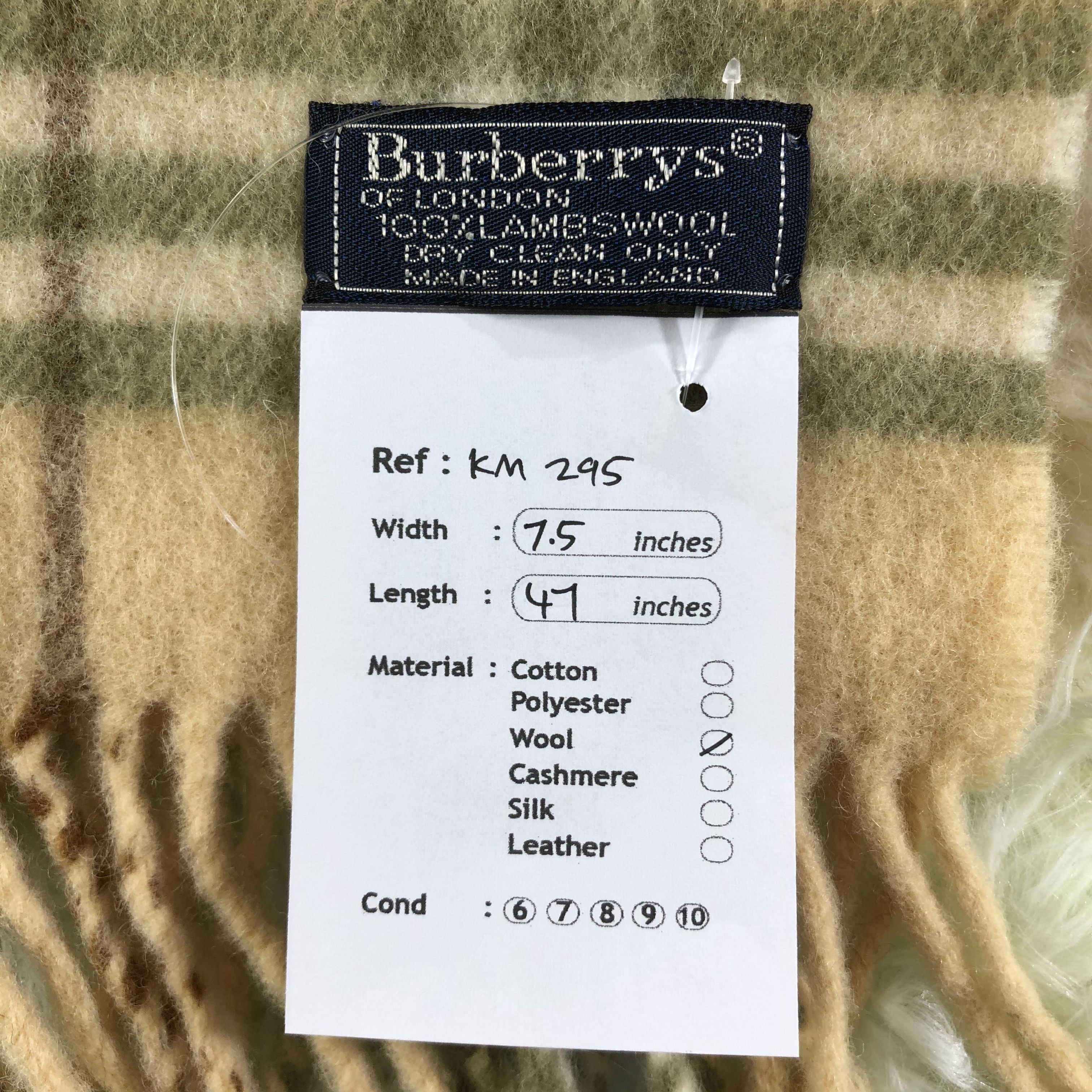 Burberry × Vintage Burberry Scarf / Muffler / Neckwear - KM295 Size ONE SIZE - 5 Thumbnail