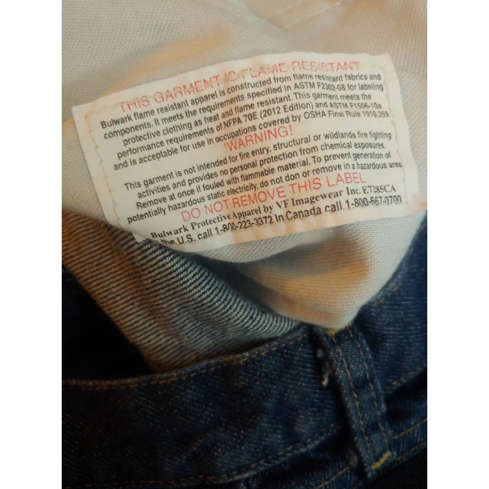 Denime Bulwark Women’s Jeans Flame-Resistant 5-Pocket Denim Medium Wash 32x32 Blue Safety Gear 10 Regular Belt Loops Womens Size 32" / US 10 / IT 46 - 7 Thumbnail