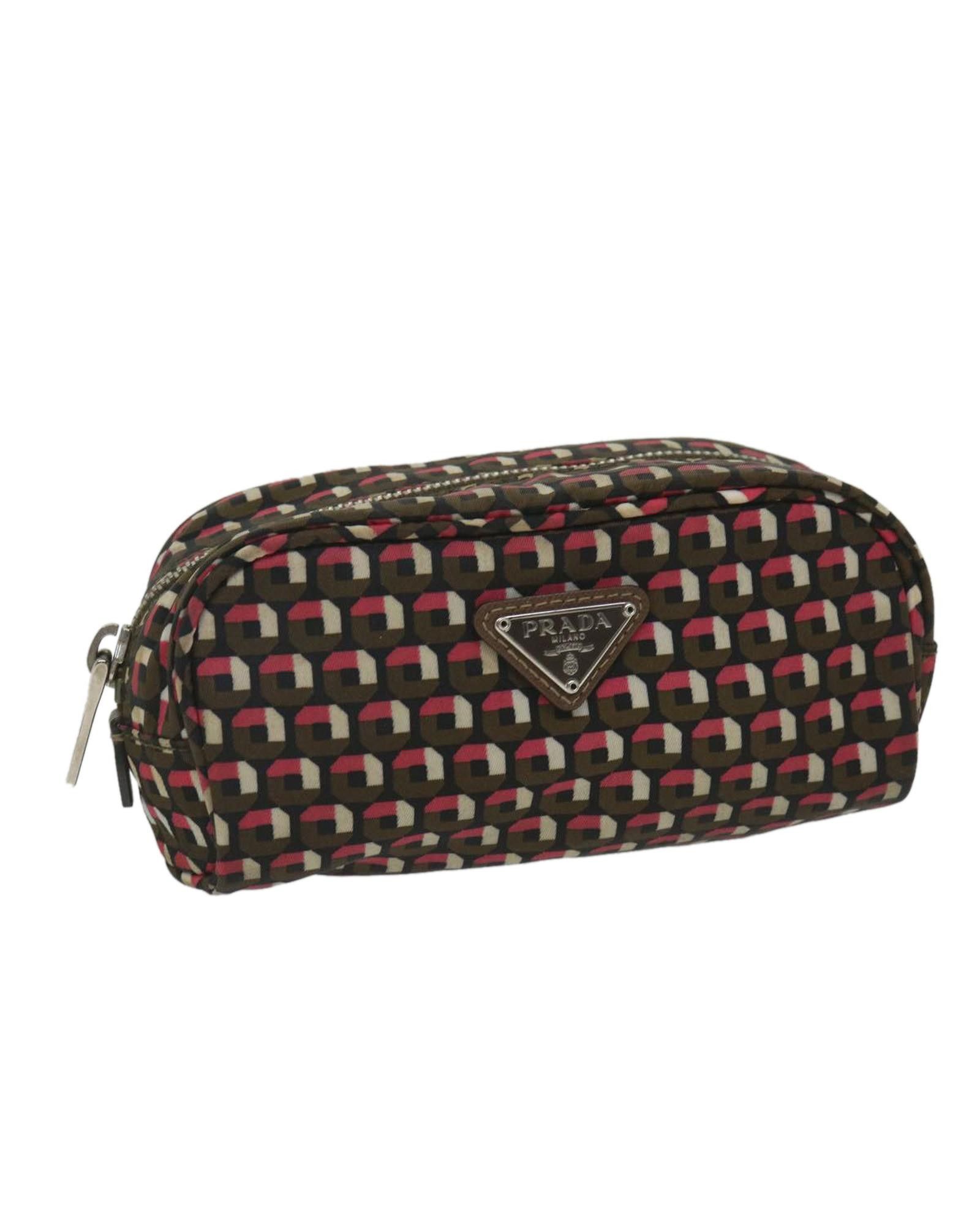 image of Prada Nylon Pink Pouch - Accessory Included, Women's