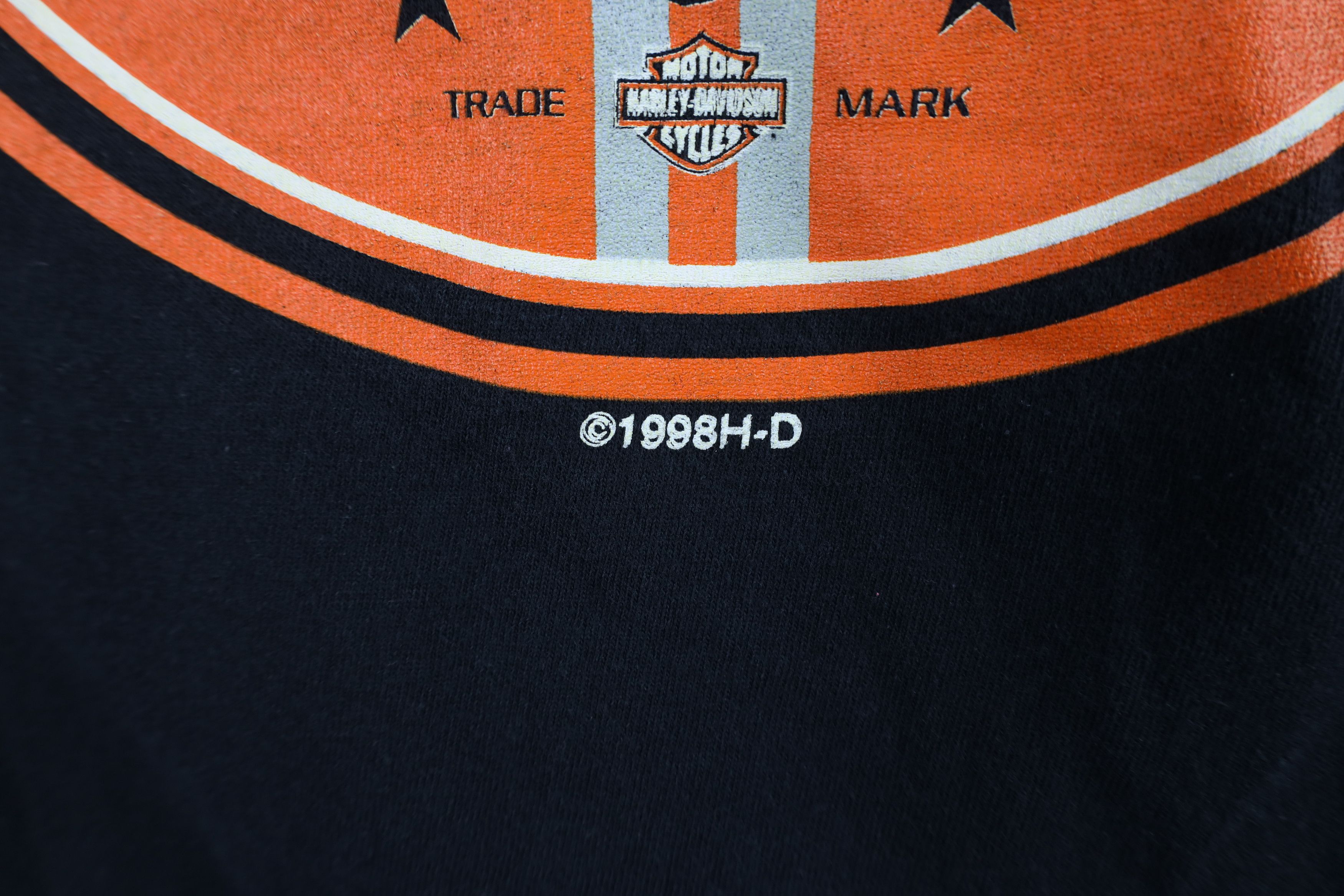 Harley Davidson Vintage 90s Harley Davidson Spell Big Logo T-Shirt Black USA Size US M / EU 48-50 / 2 - 6 Thumbnail