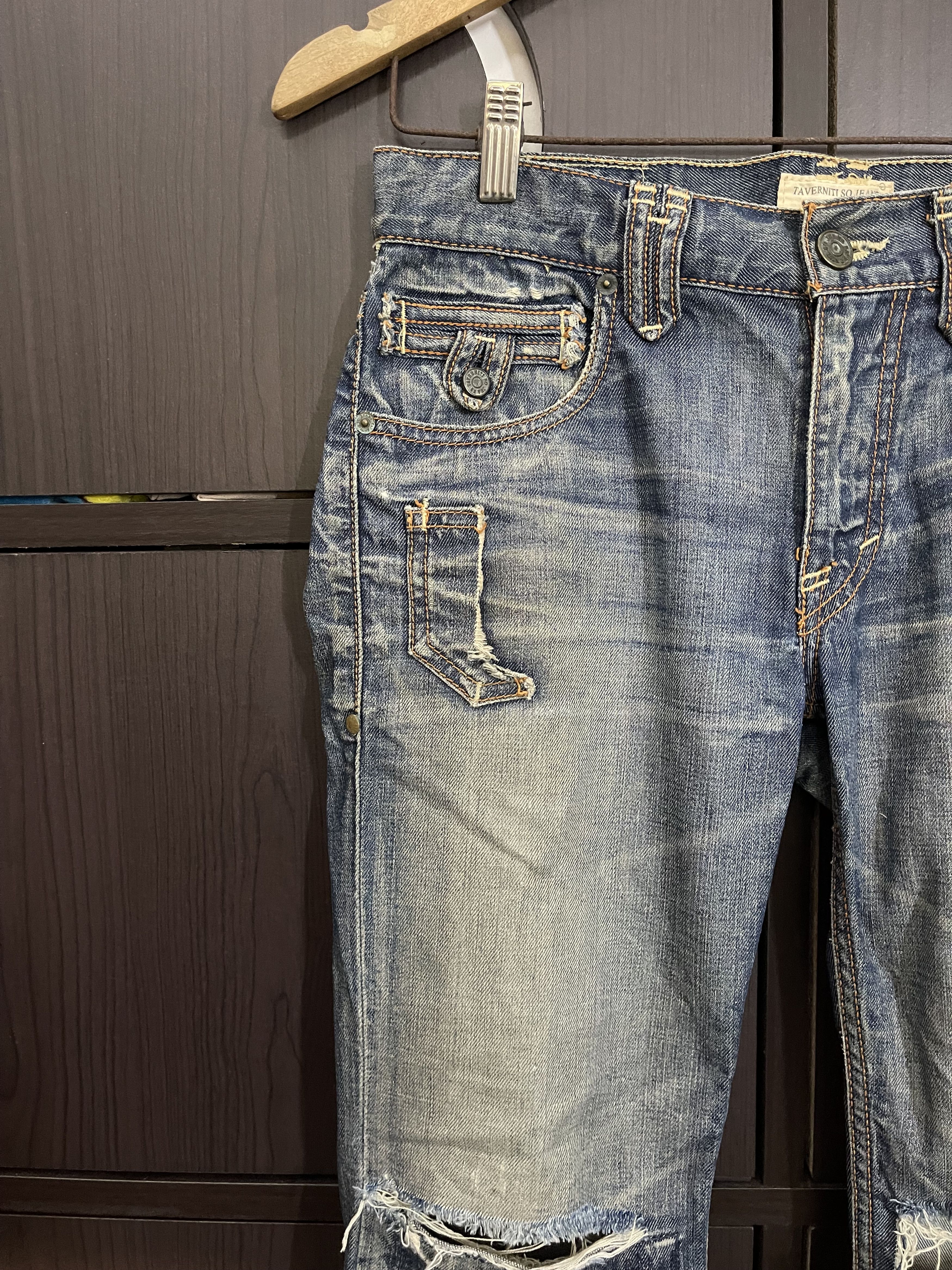 Beauty Beast × If Six Was Nine × Le Grande Bleu (L.G.B.) Tavernity So Jeans Distressed Flared Denim Size US 30 / EU 46 - 4 Thumbnail