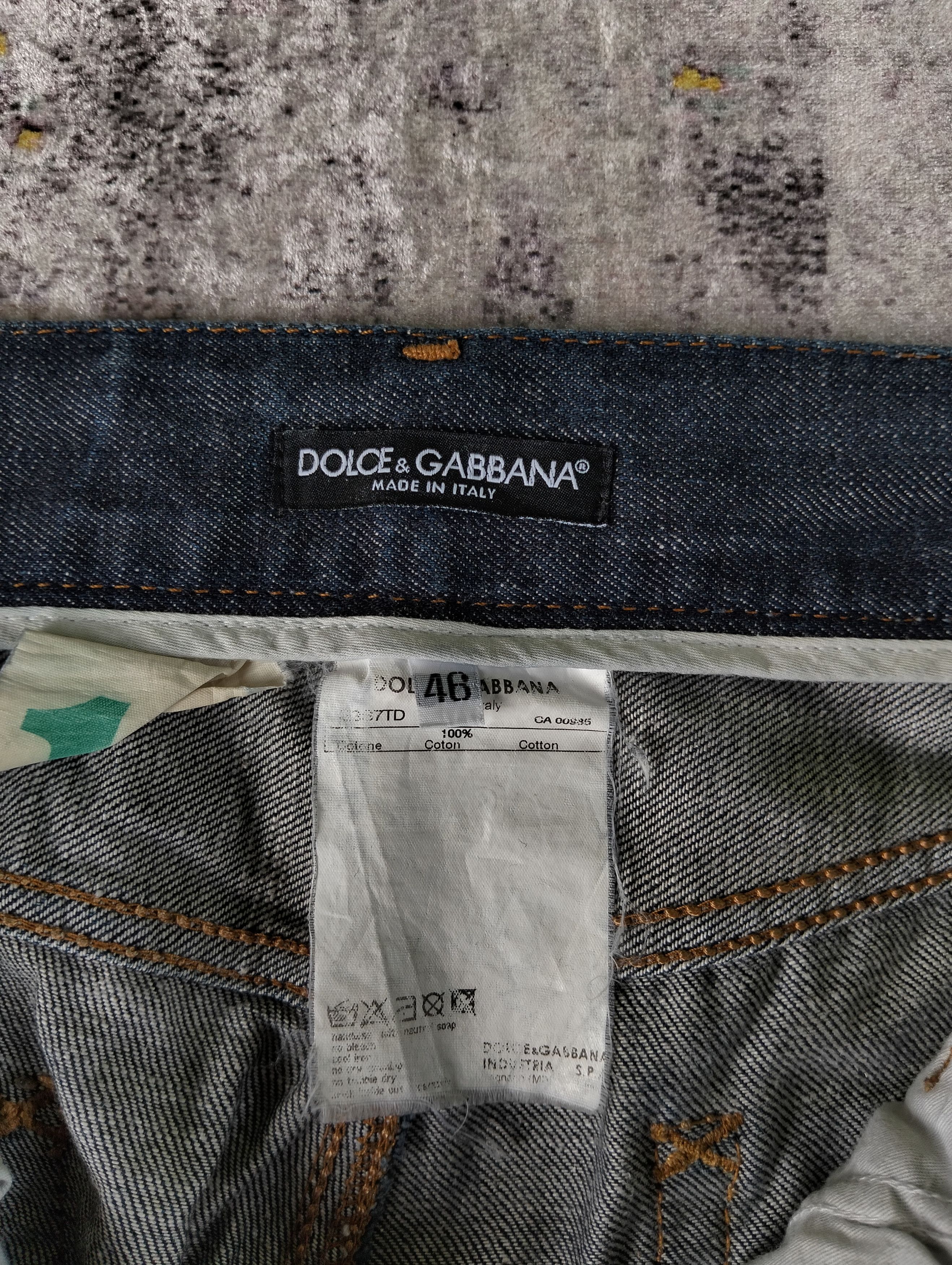 Dolce & Gabbana Vintage Dolce & Gabbana Embroidered ButtonFly Low Rise Jeans Size US 32 / EU 48 - 14 Thumbnail