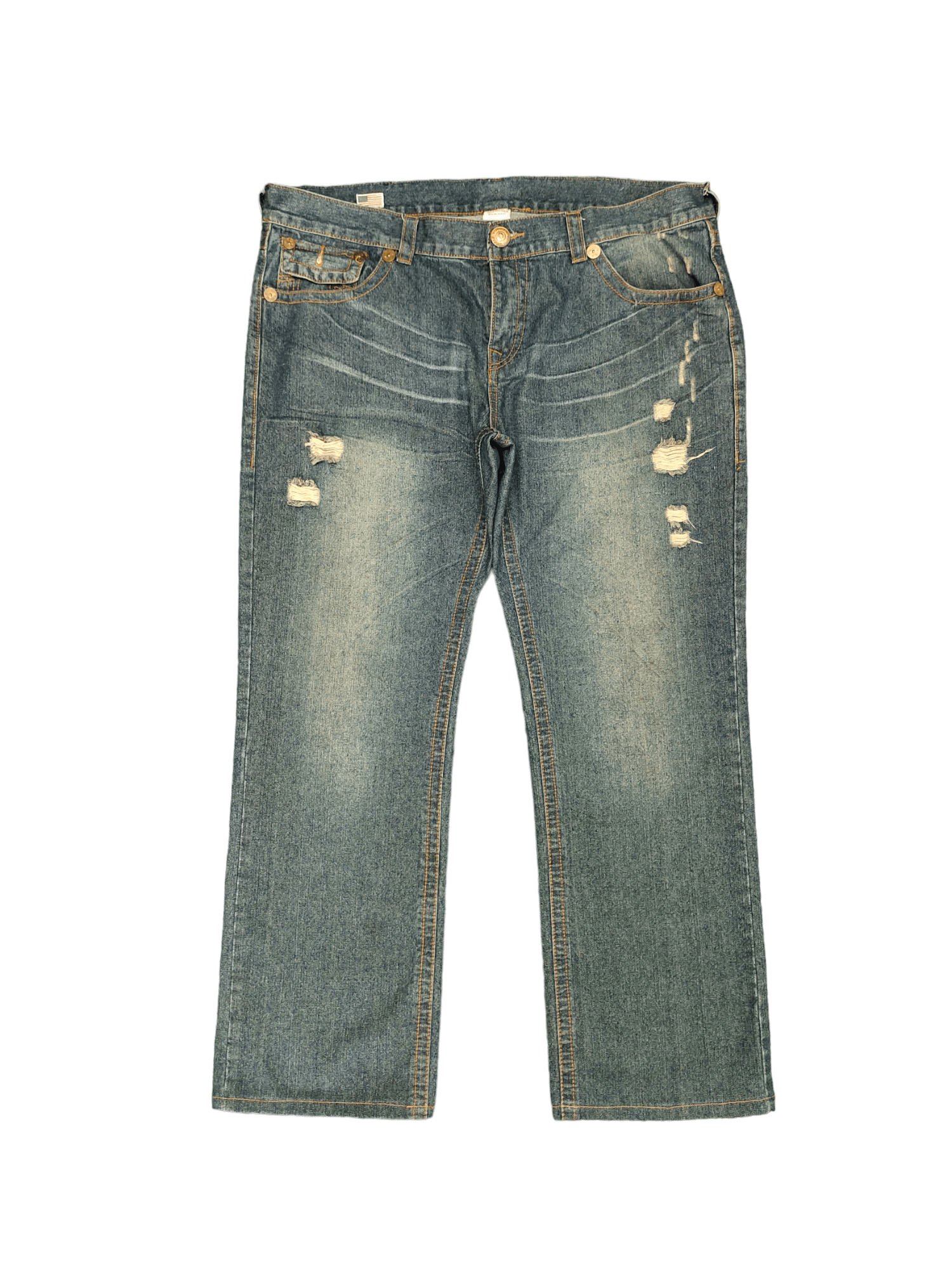True Religion Baggy Jeans True Religion Distressed Denim Jnco Southpole Size US 42 / EU 58 - 9 Thumbnail