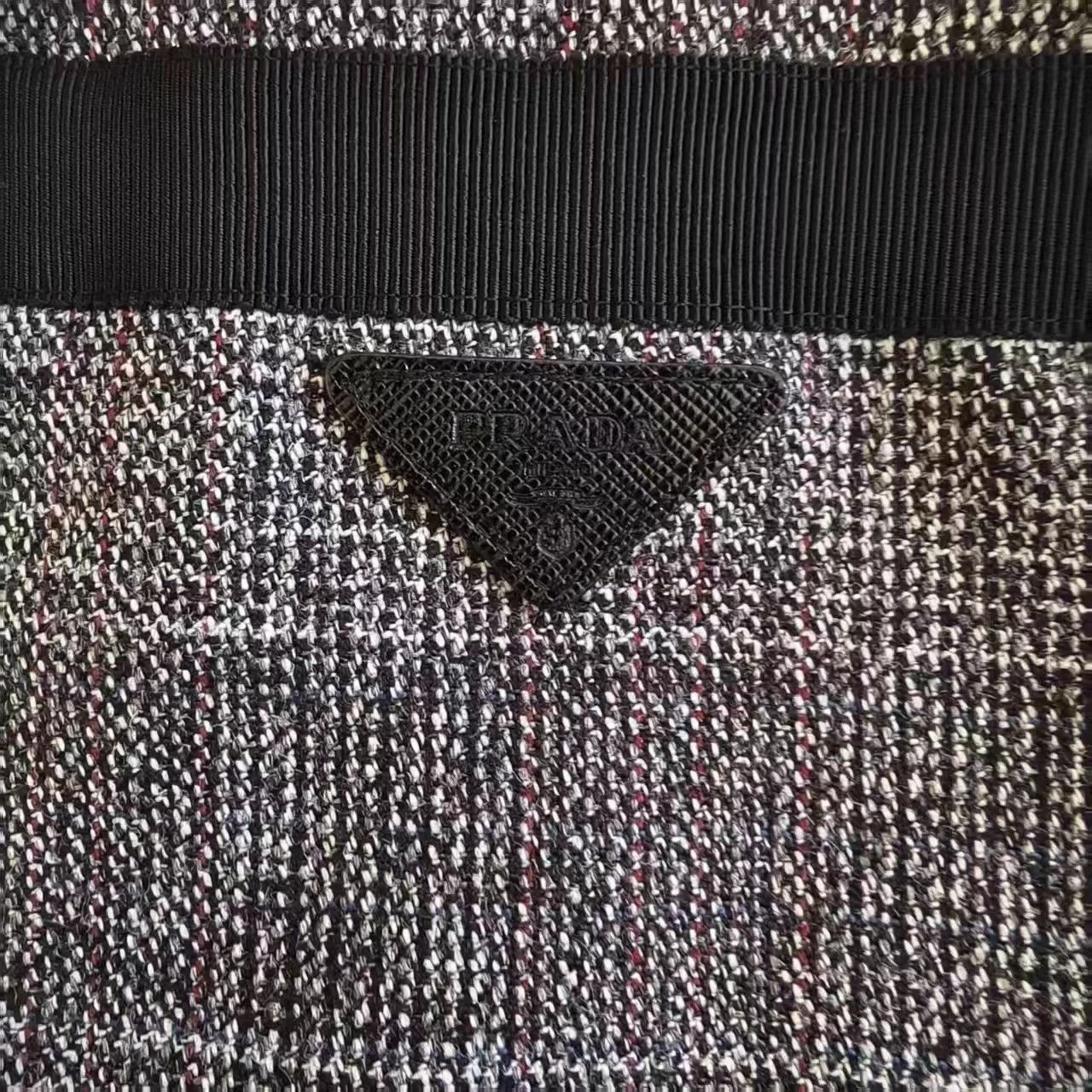 Prada Prada Gray Wool Bow Dress Size M / US 6-8 / IT 42-44 - 3 Thumbnail