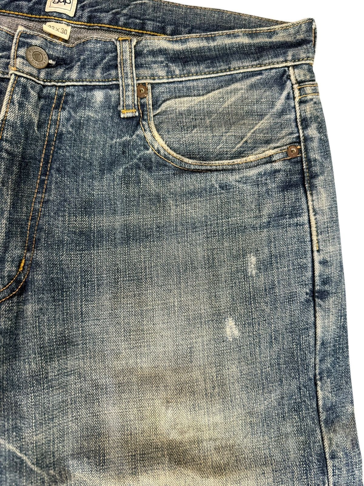 Gap Vintage Y2K Gap Baggy Distressed Nice Design Denim Jeans Size US 33 - 7 Thumbnail