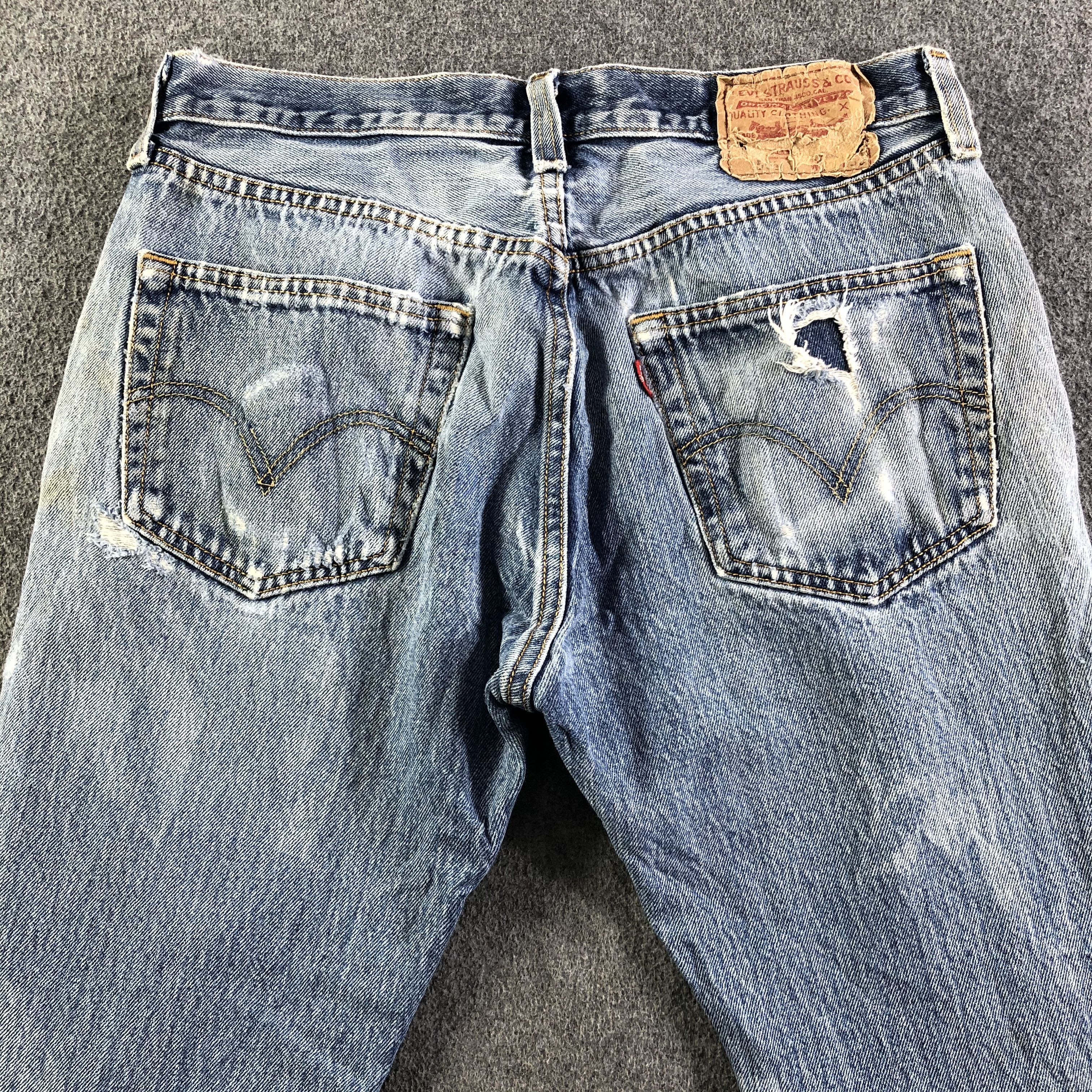 Levi's Vintage Distressed Levis 501 Jeans-J4240 Size US 31 - 4 Thumbnail