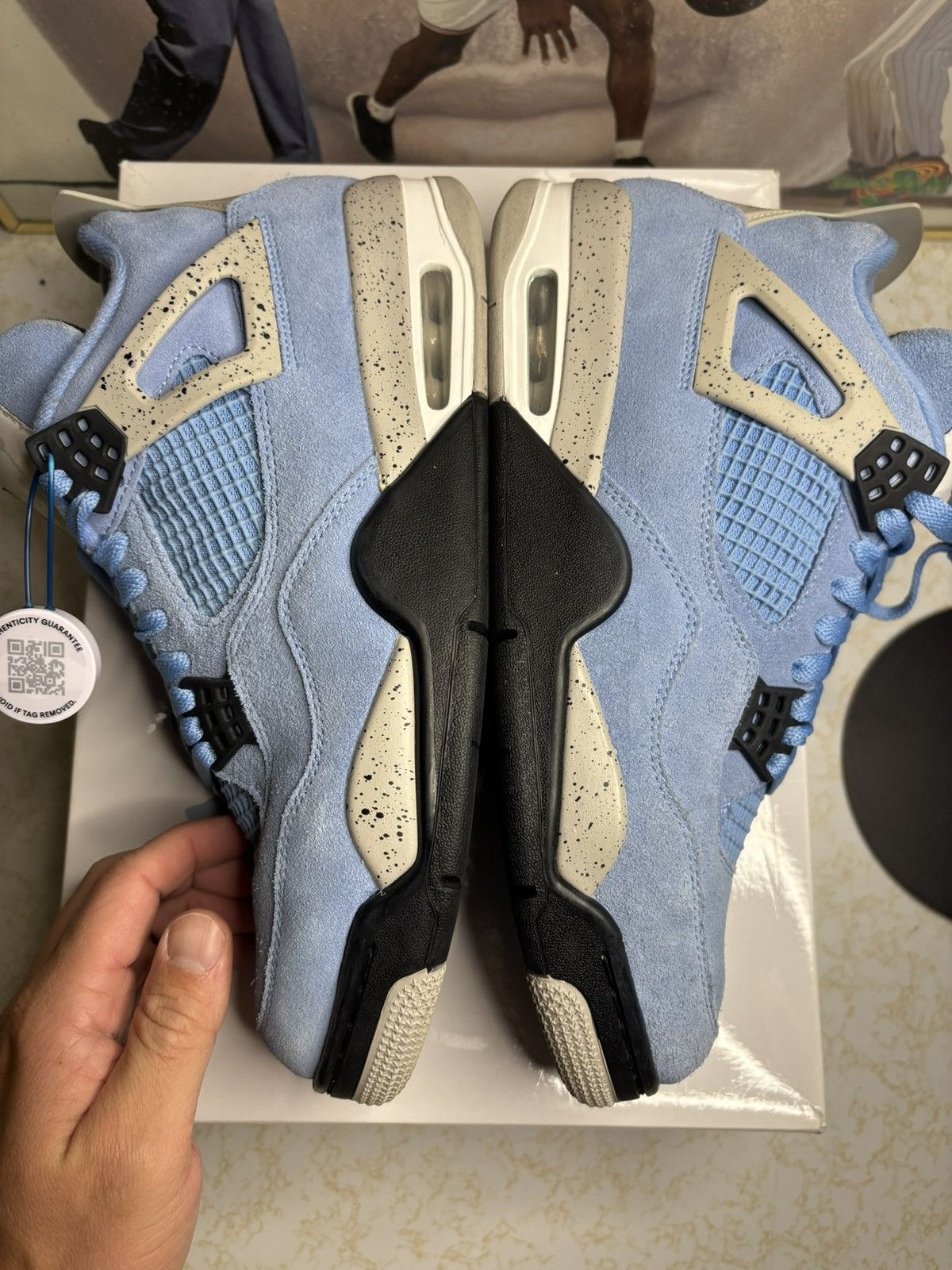 Jordan Brand Jordan Retro 4 “UNC” Size US 10 / EU 43 - 4 Thumbnail