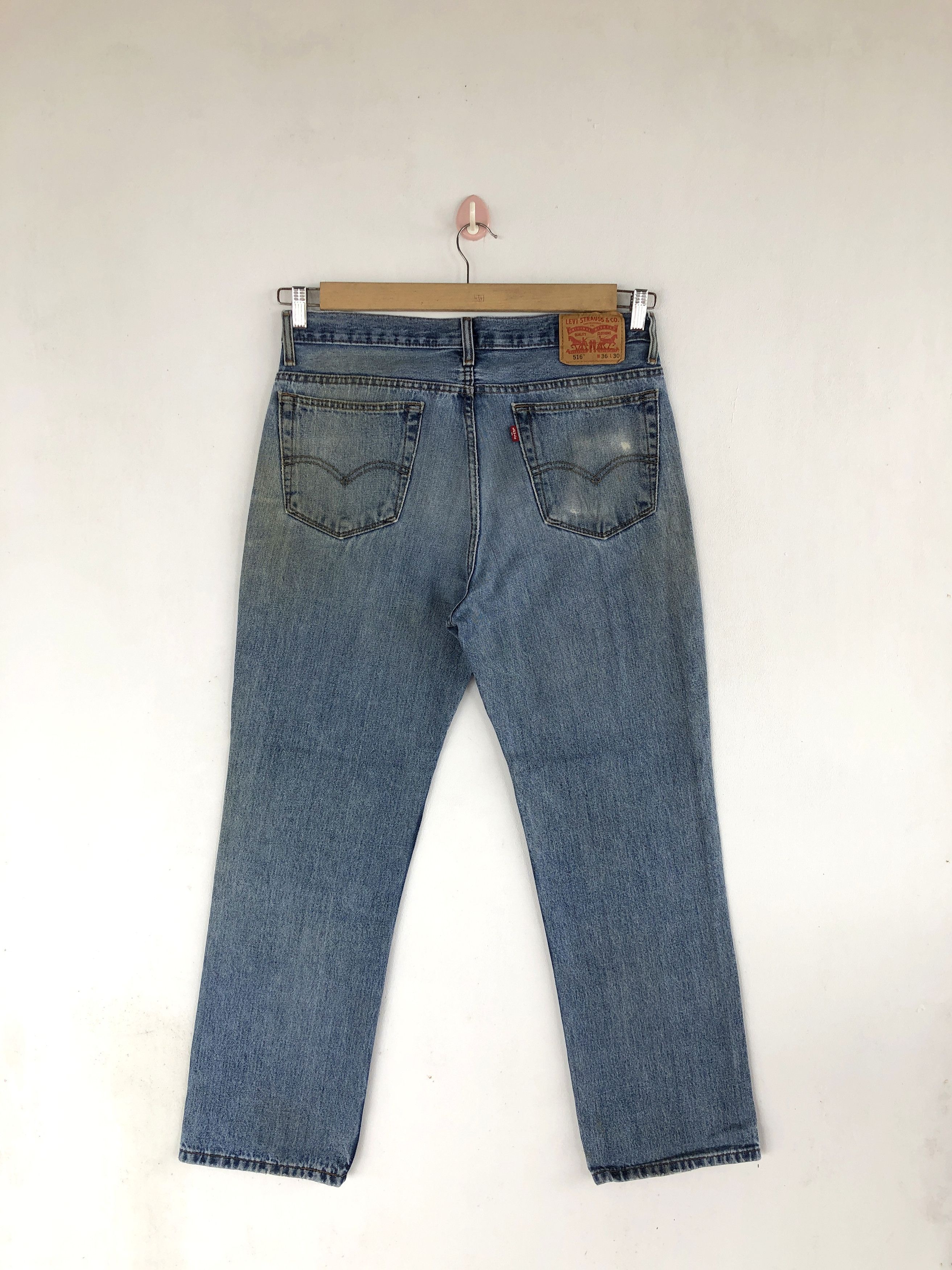 Levi's Vintage Levis Light Wash Jeans Levi's 516 Denim Pants Size US 32 / EU 48 - 2 Thumbnail