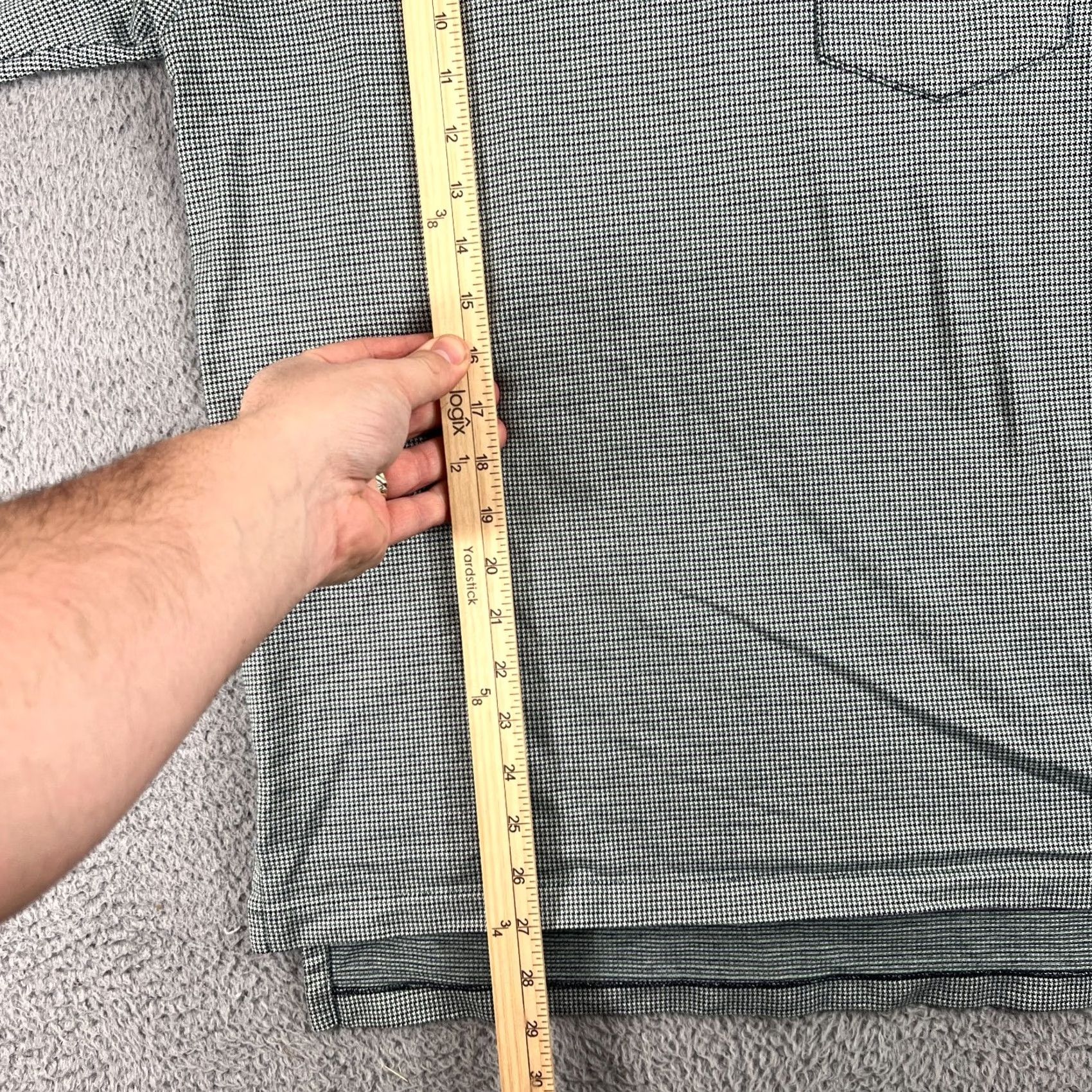 Polo Ralph Lauren Vintage Polo Ralph Lauren Mens Shirt Houndstooth Sz M Green Made In USA Size US M / EU 48-50 / 2 - 6 Thumbnail