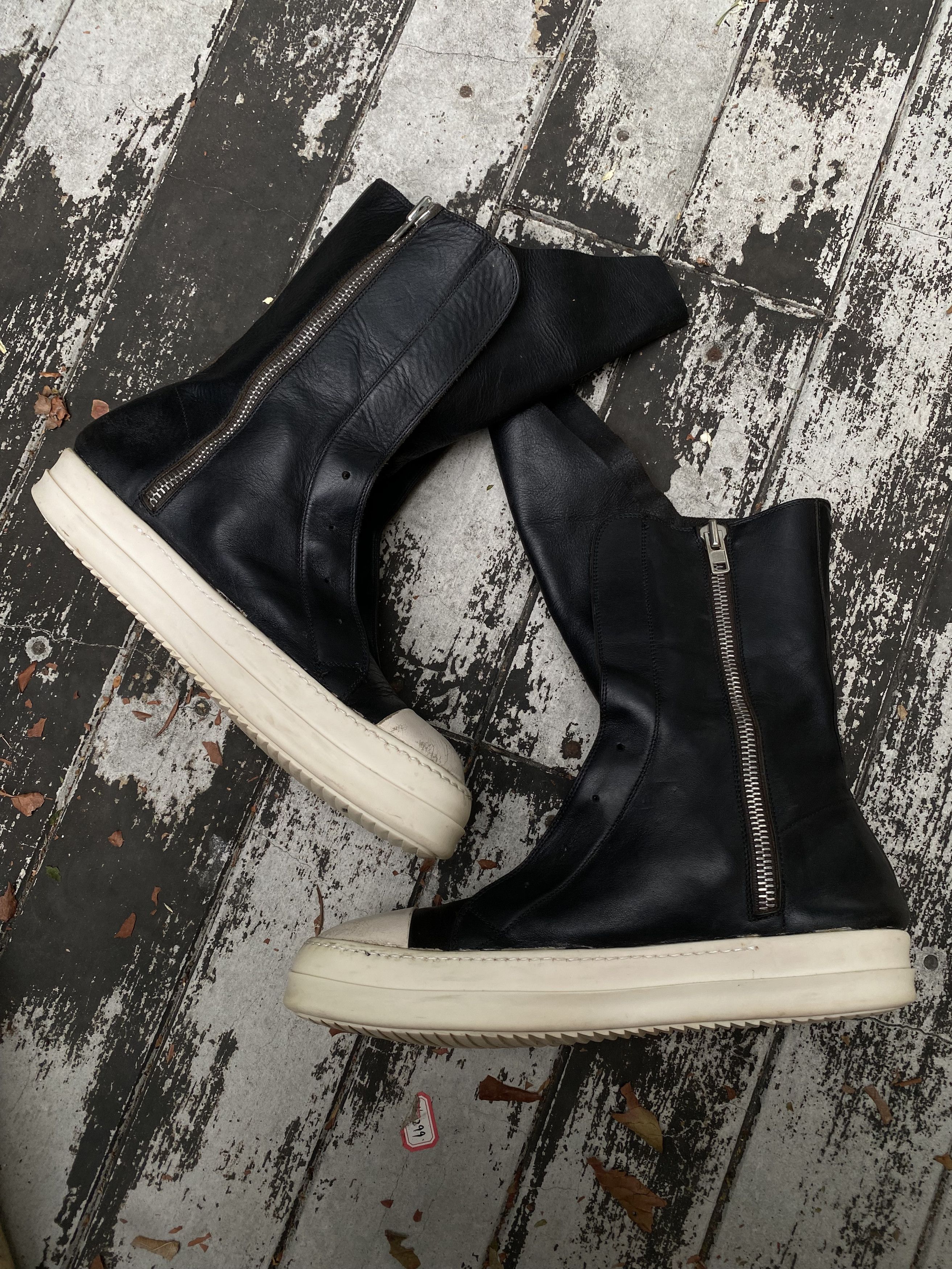 Rick Owens Rick Owens Laceless Ramones Cargo Boots Black 42.5 Size US 9.5 / EU 42-43 - 3 Thumbnail