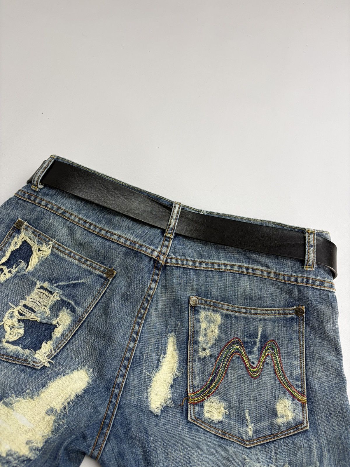 Diesel Vintage Diesel Belt Y2K Rhinestones Punk Leather size 34/36 Size 34 - 6 Thumbnail