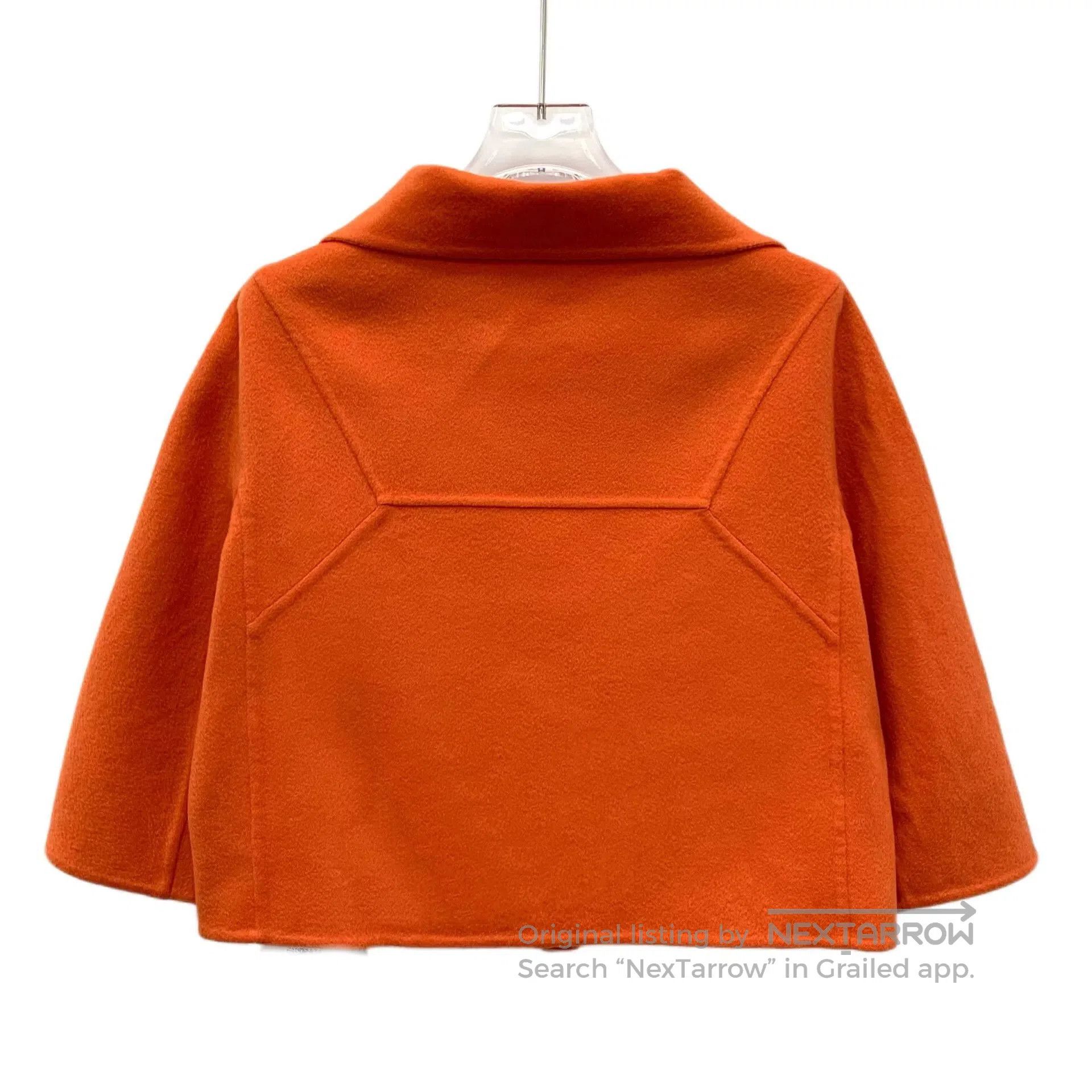 Dior Dior Orange Cashmere Single-Breasted Coat. Size S / US 4 / IT 40 - 2 Thumbnail