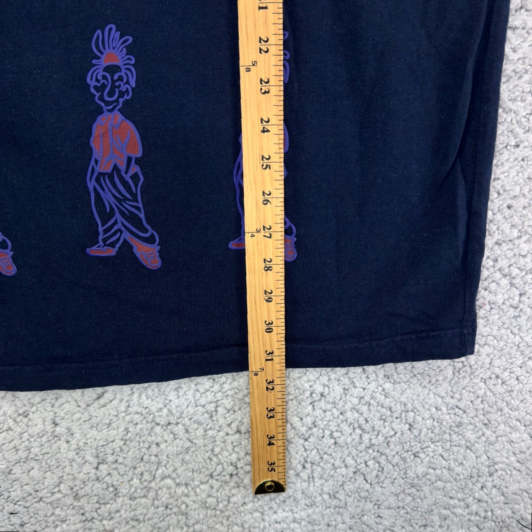 Doublet VINTAGE CCNY T-Shirt Men 2XL Blue 90s Hip Hop Rapper Double-Sided Graphic Print Urban Wear Mens Shirt Size US XXL / EU 58 / 5 - 7 Thumbnail