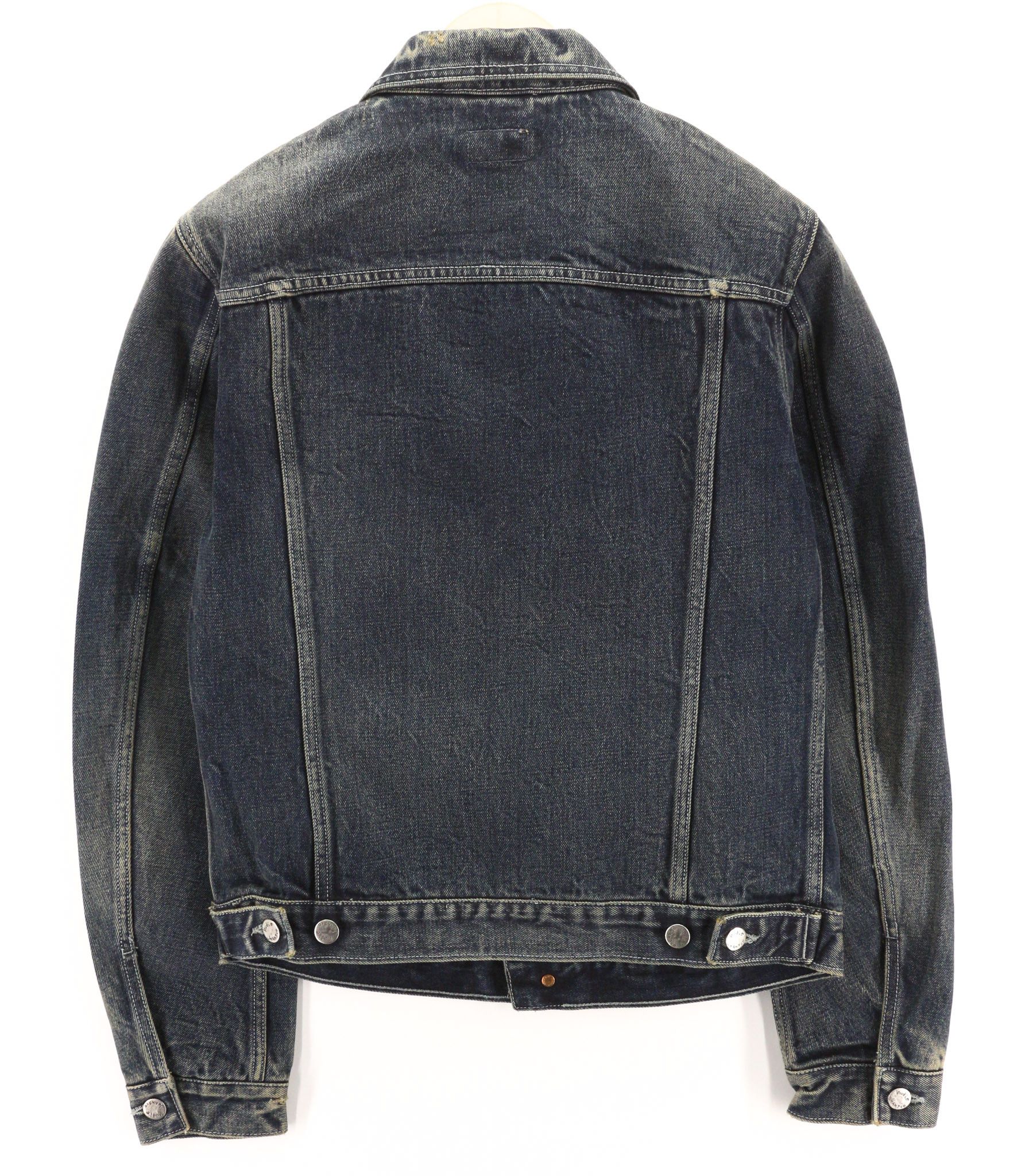 Nudie Jeans M Selvedge Washed Cotton Denim Blue Jacket 80785 Size US M / EU 48-50 / 2 - 2 Thumbnail