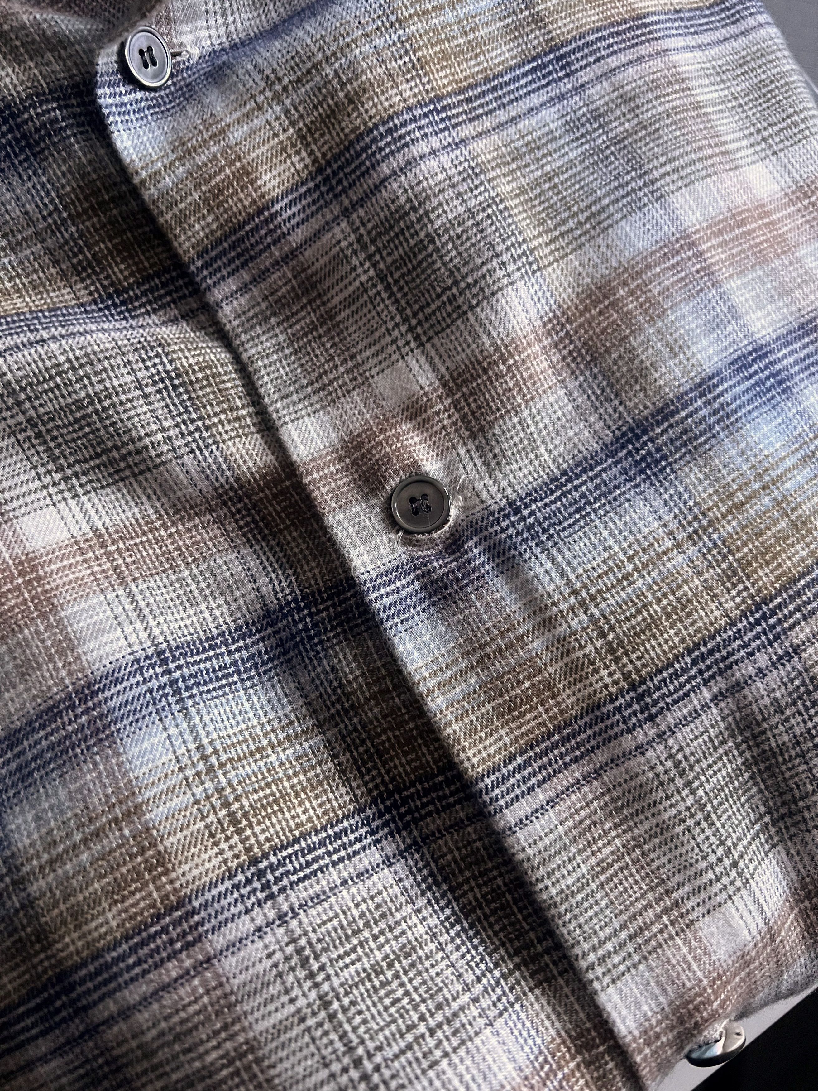 Stephan Schneider Stephan Schneider Plaid Shirt Denim Collar Size 7 L Size US L / EU 52-54 / 3 - 6 Thumbnail