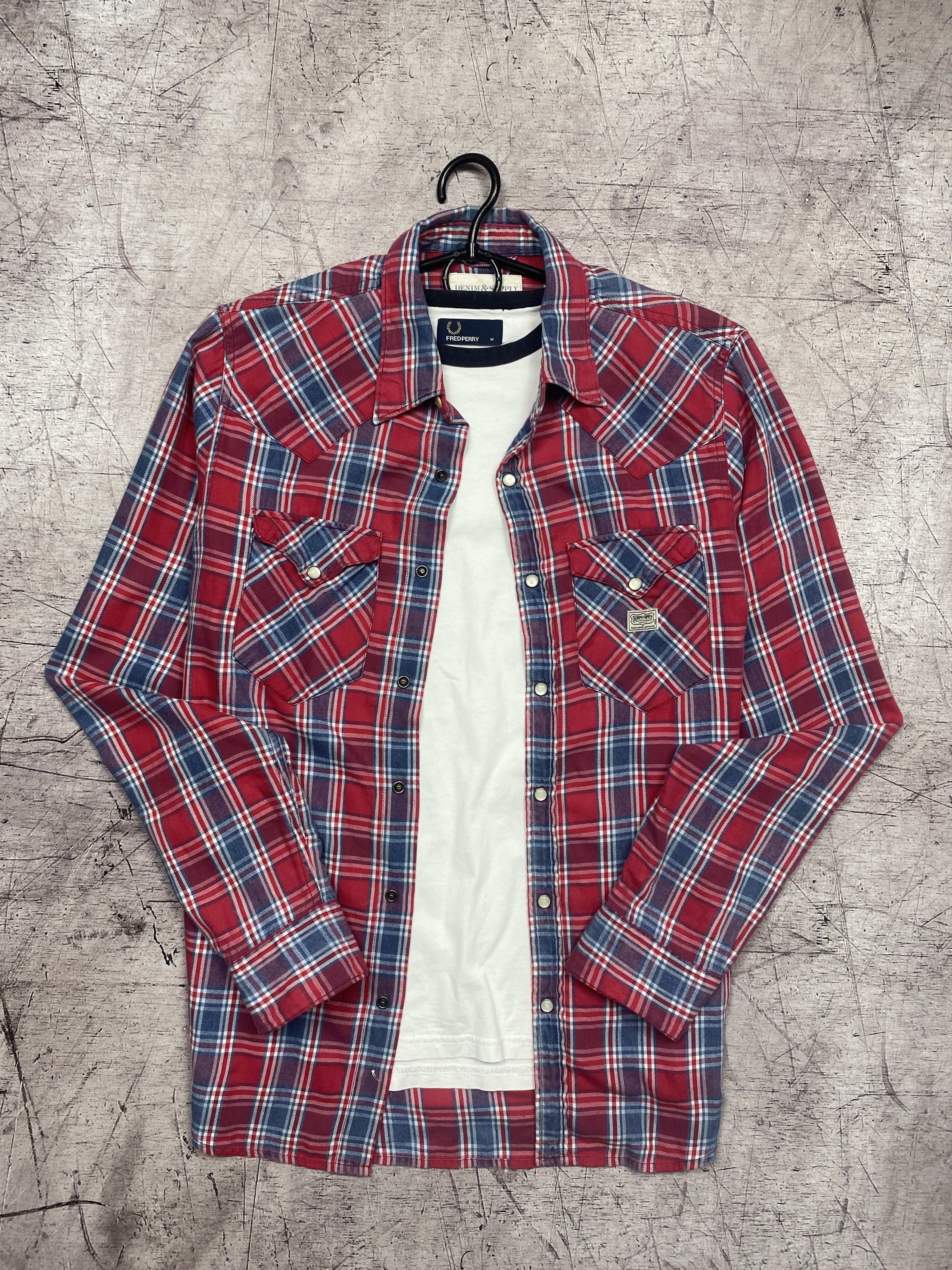 Denim & Supply Ralph Lauren × Flannel × Polo Ralph Lauren Denim And Supply Ralph Lauren Mens Flannel Plaid Shirt Size US S / EU 44-46 / 1 - 1 Thumbnail