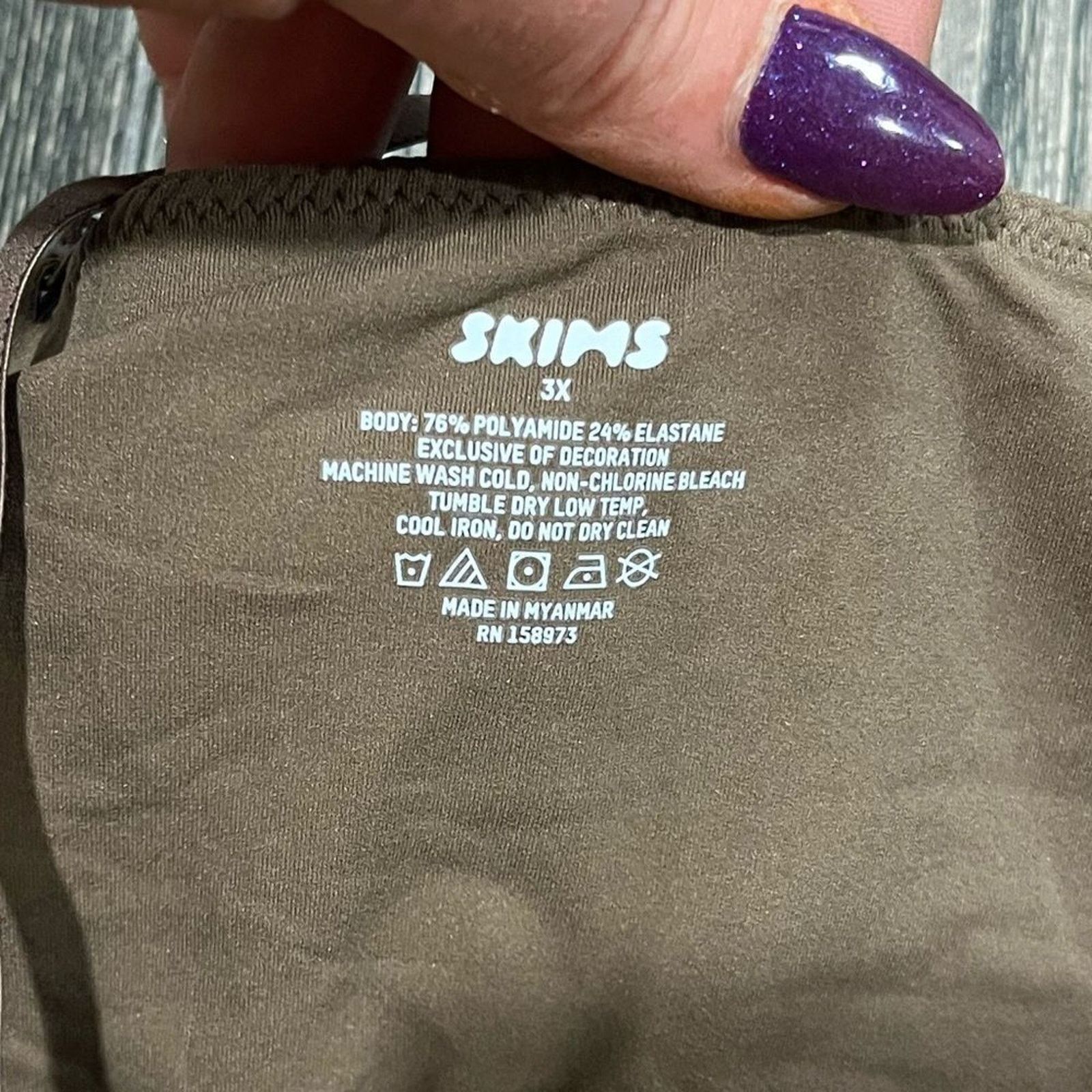 SKIMS NWT Skims Fits Everybody Cami Bodysuit Oxide 3X Size 3XL / US 20-22 - 3 Thumbnail