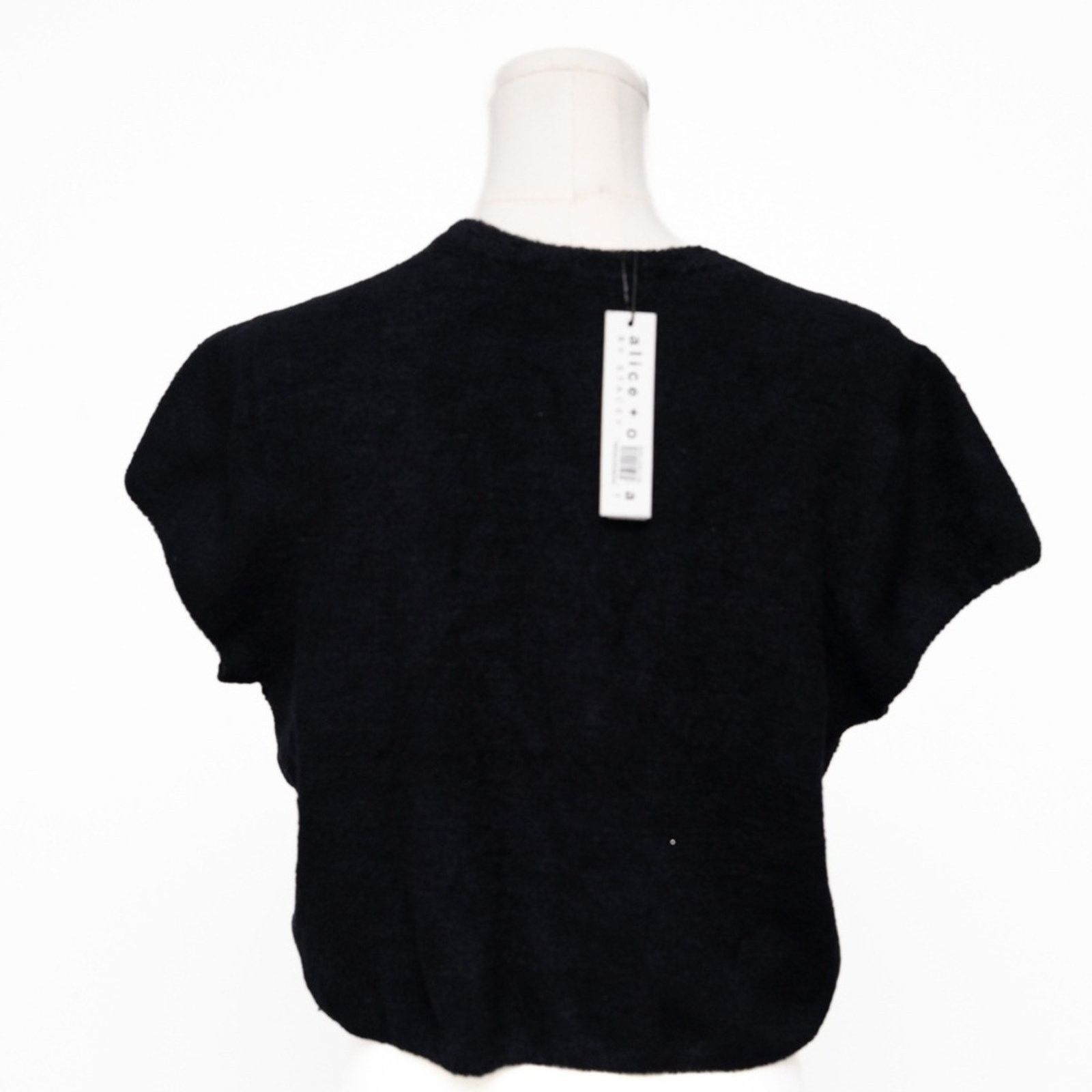 Alice + Olivia Alice + Olivia - Rina Pullover Cropped Cardigan Sweater Size XL / US 12-14 / IT 48-50 - 5 Thumbnail