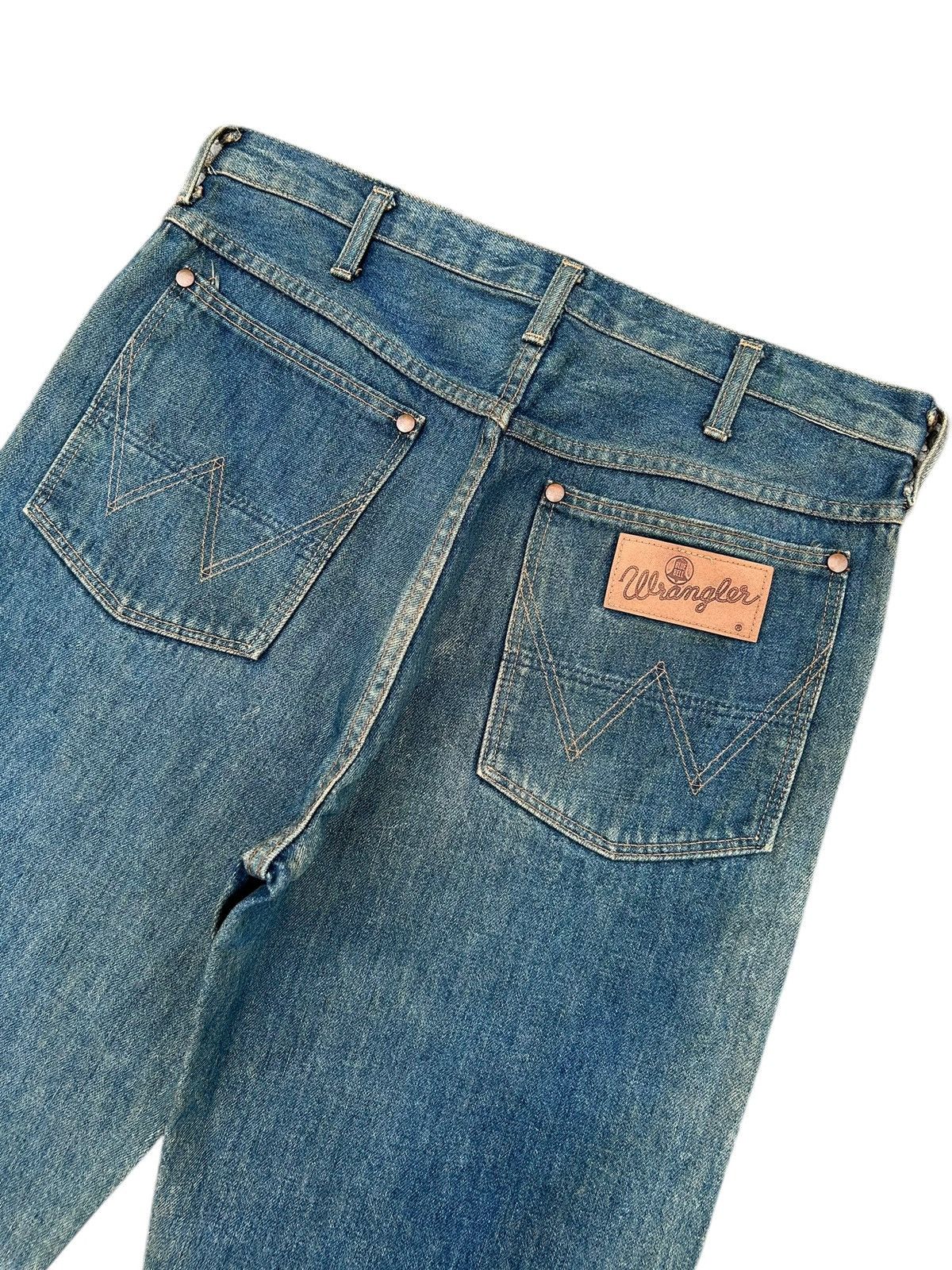 Kapital Vintage Wrangler Blue Bell Selvedge Distressed Denim Jeans Size US 32 / EU 48 - 8 Thumbnail