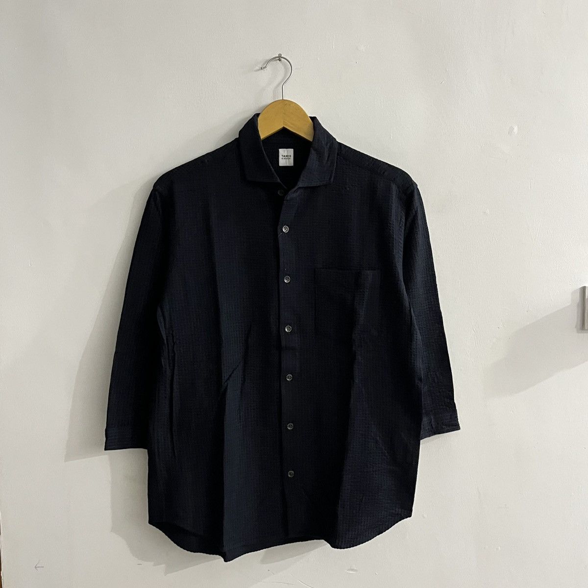 Takeo Kikuchi Takeo Kikuchi - Textured 3/4 Sleeve Button Up Size US M / EU 48-50 / 2 - 1 Thumbnail