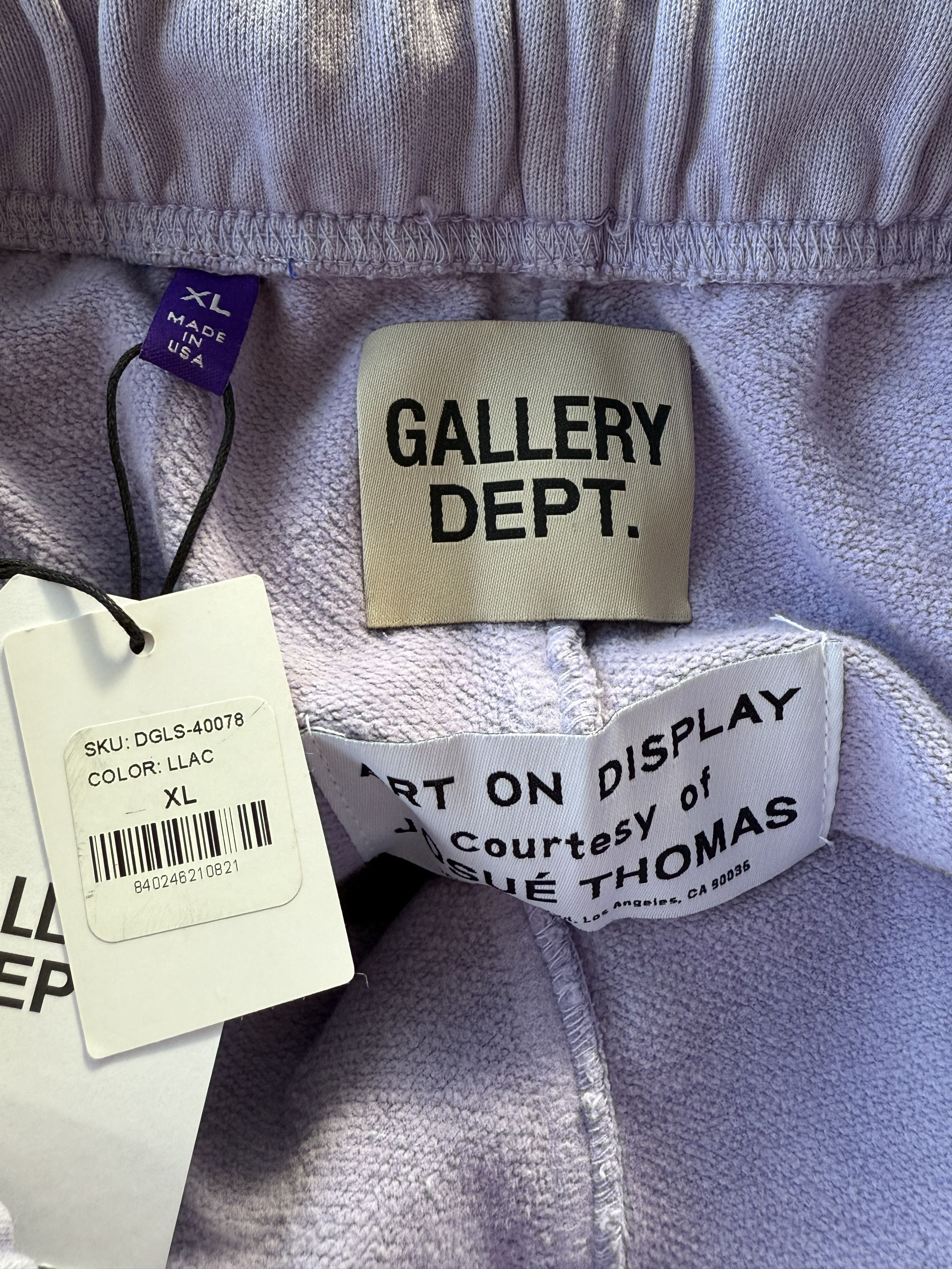 Gallery Dept. Gallery Dept Purple & Black Dept Gym Sweatpants Size US 36 / EU 52 - 3 Thumbnail