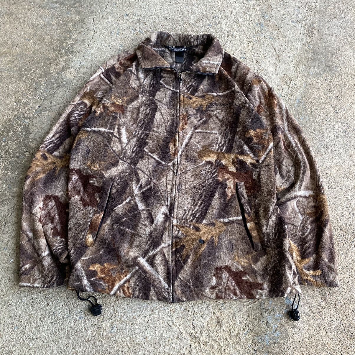 Realtree × Vintage Vintage Y2K Winchester Fleece Camo Distressed Jacket Size US L / EU 52-54 / 3 - 2 Thumbnail
