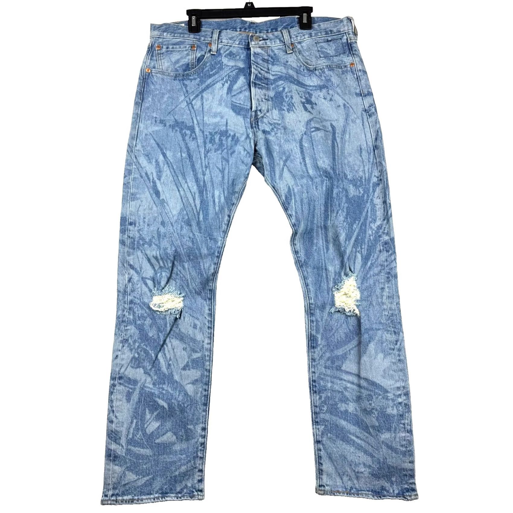 Levi's VINTAGE Levi's 501 Jeans 38x32 Distressed Blue Cotton Denim Regular Straight Men Size US 38 / EU 54 - 2 Thumbnail